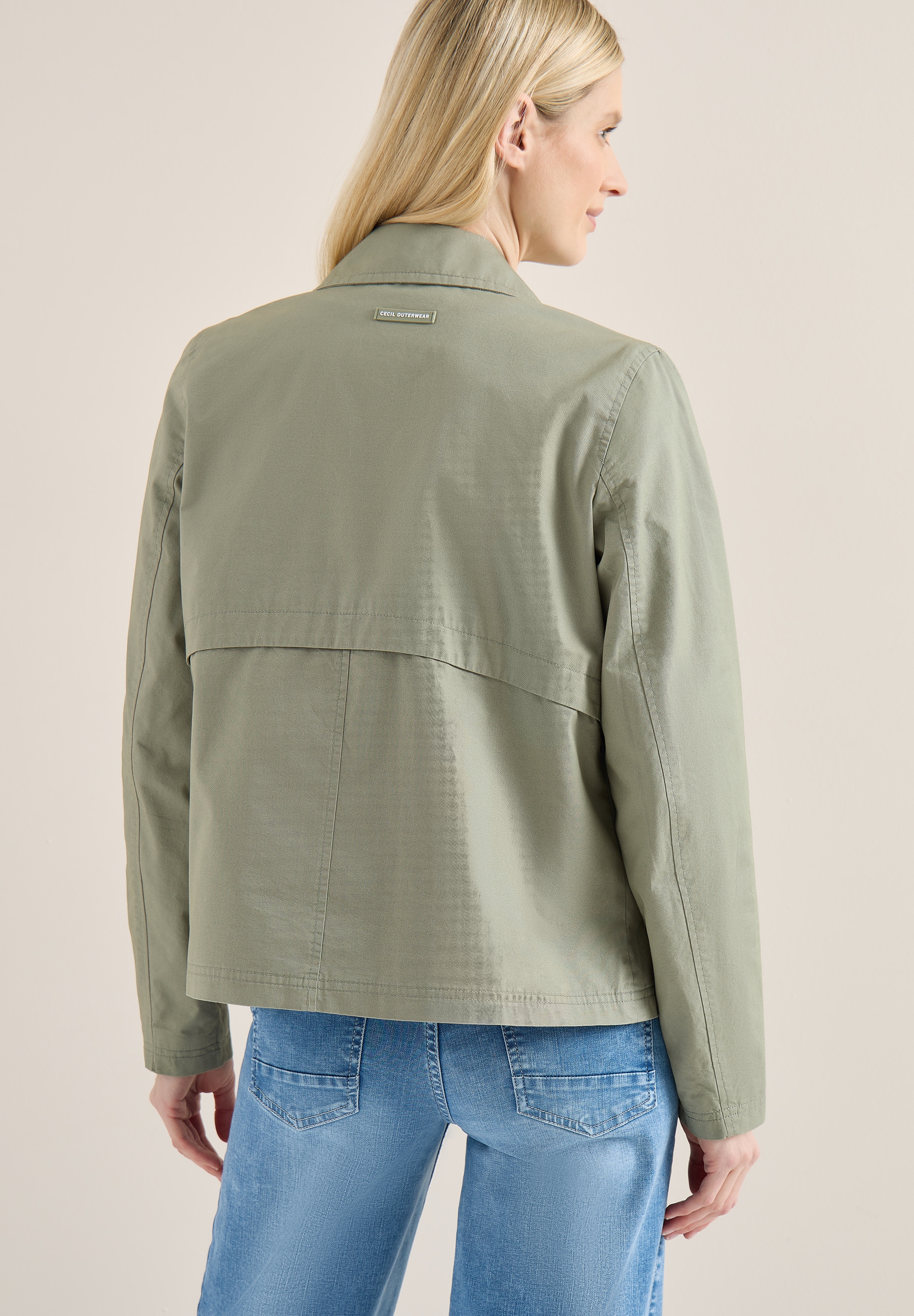 Cecil Veste courte ohne Kapuze Trenchcoat mit Reverskragen