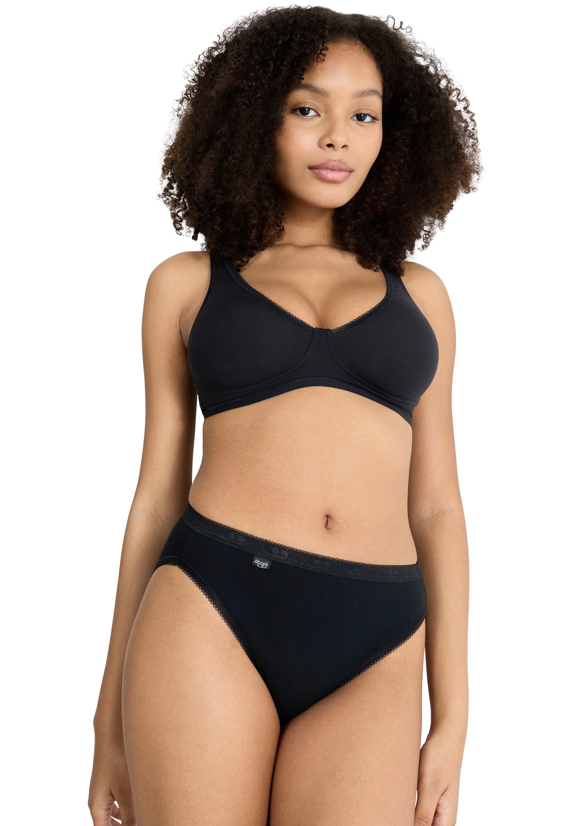 sloggi Culotte haute »Basic+« 4er Pack,  weich, Baumwollmix, Multipack, elastisch