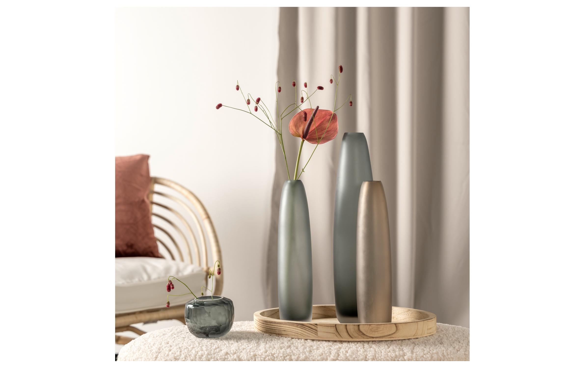 LEONARDO Vase décoratif »Vase Bellagio 10 cm, Anthr«