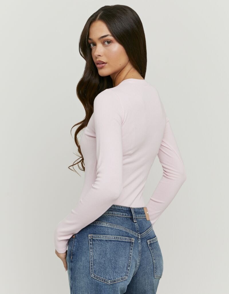 Tally Weijl Body à manches longues »SBOCOCOSYM« Baumwollmischung, figurbetont