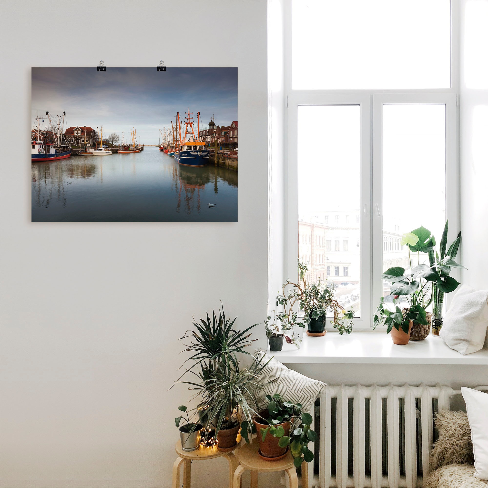 Artland Poster »Im Hafen der Stille...« Boote & Schiffe 1 Stk. tlg. ohne Rahmen