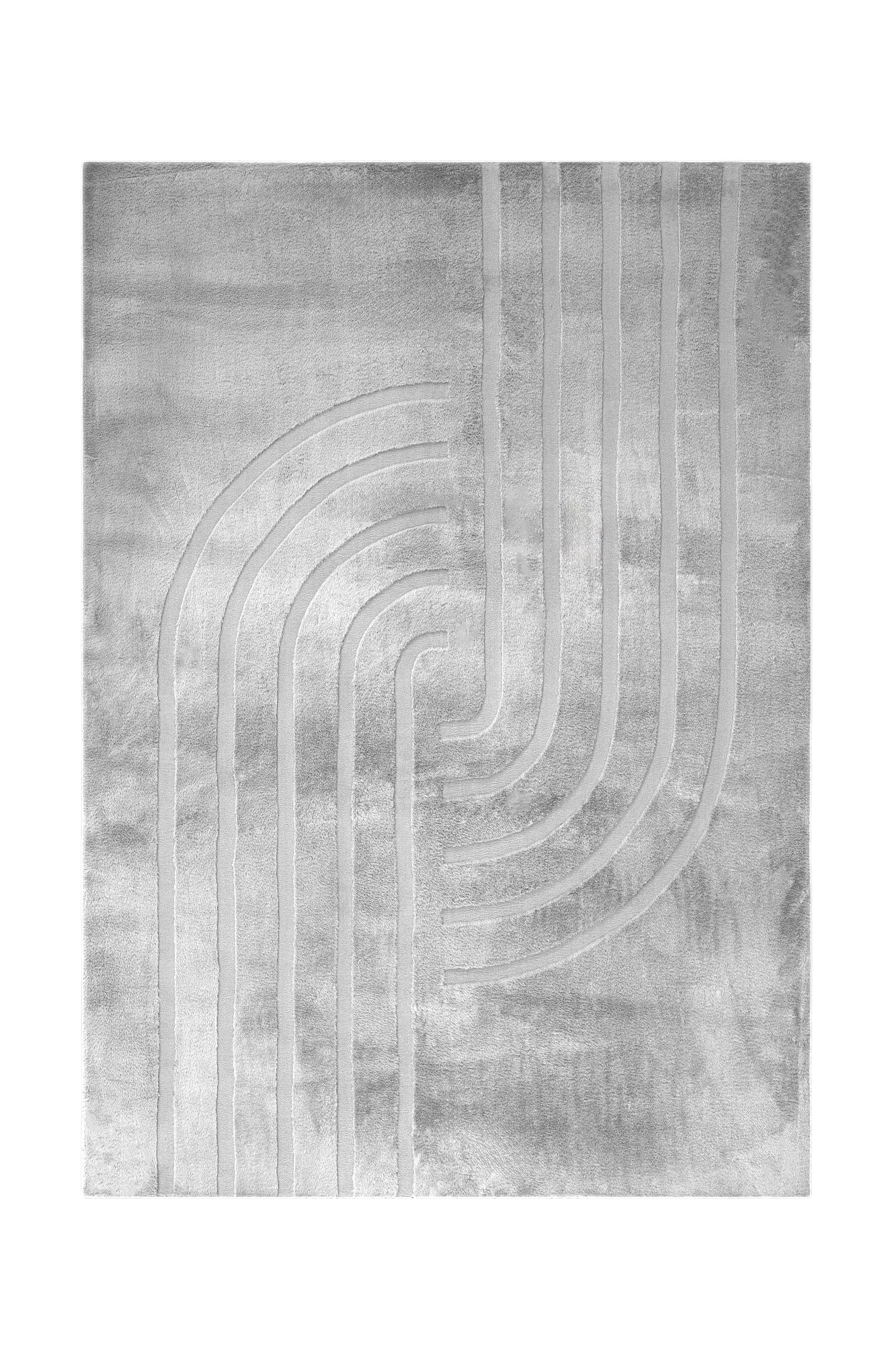 Obsession Tapis »Zen Deluxe 700« Rectangulaire 22 mm Höhe couleurs unies, design moderne, effet haut-bas, salon