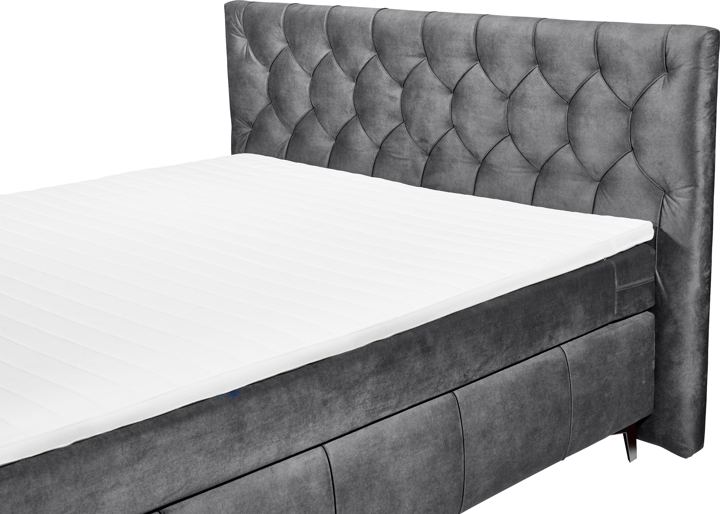 ED EXCITING DESIGN Lit boxspring »Pembroke« inkl. Topper