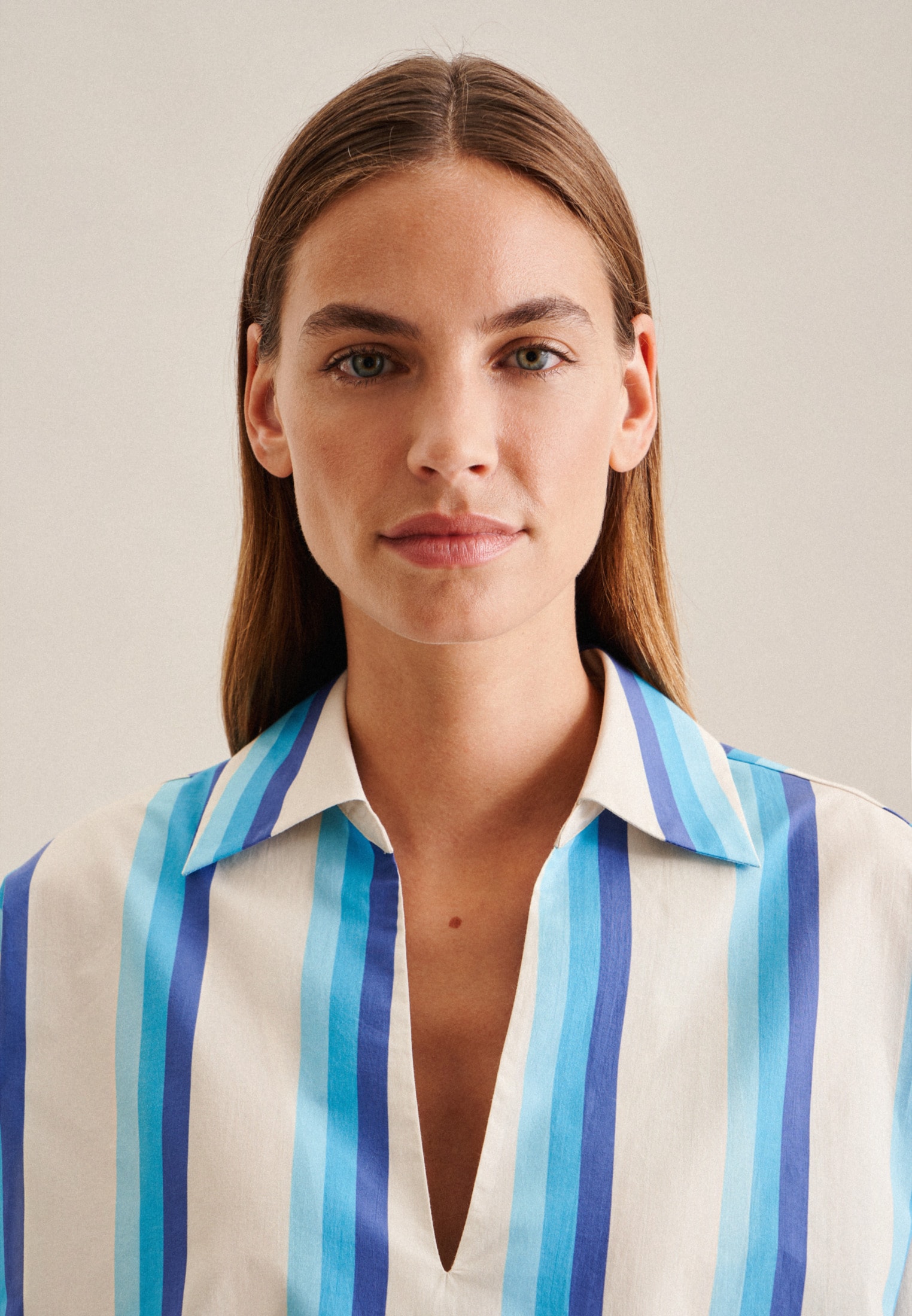 seidensticker Klassische Bluse »Schwarze Rose« Tunika Streifen