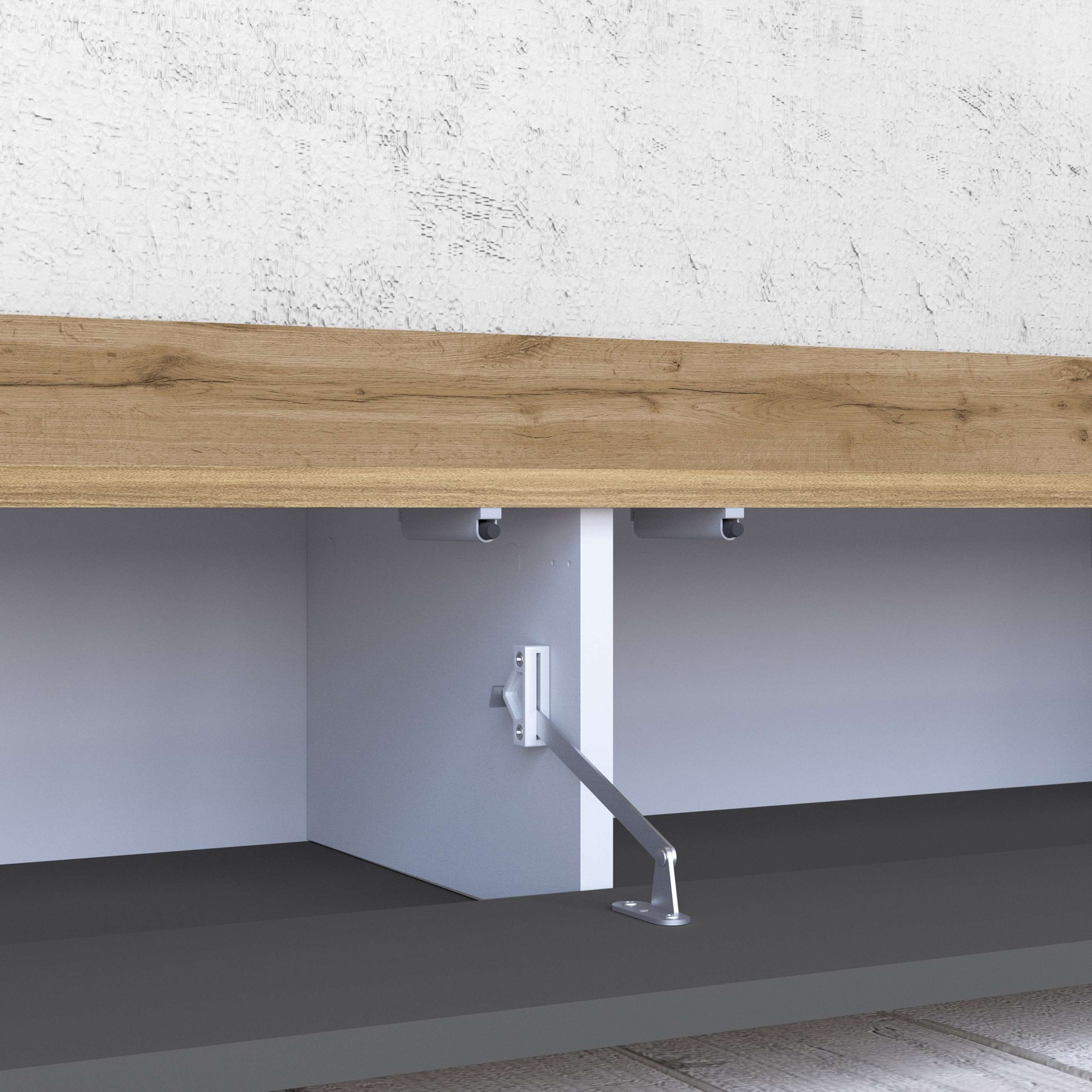 GOODproduct Lowboard »BOLSENA,TV-Kommode, TV-Möbel,TV-Bank, 4 Fächer und offenes Ablagefach« 1 Stk. tlg. stehend/hängend montierbar, Made in Italy, B/T/H: 200 × 35 × 31,2 cm