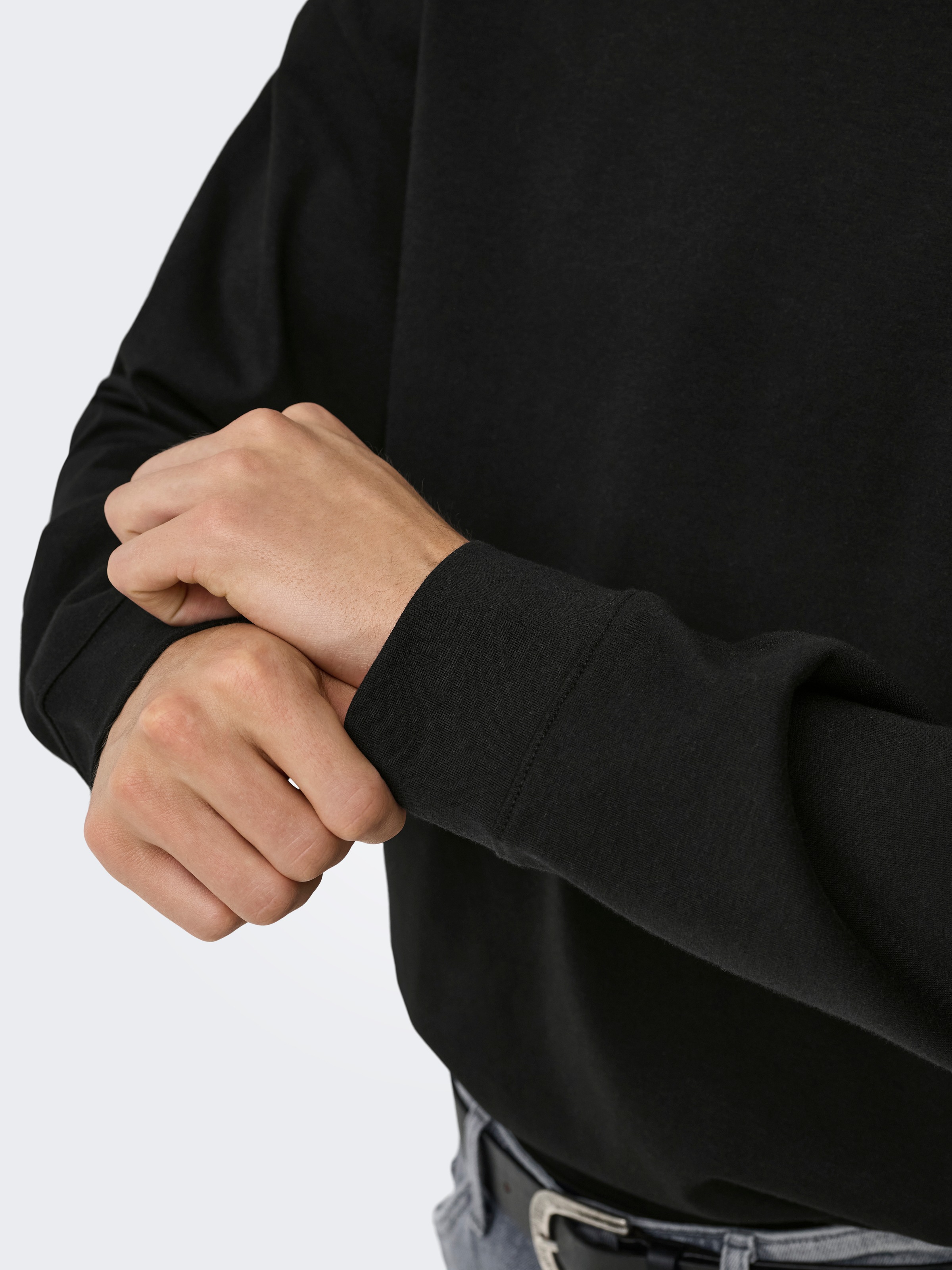 ONLY & SONS T-Shirt »ONSCASPIAN AIRLFEX RLX LS TEE NOOS« Baumwollmischung, relaxed fit