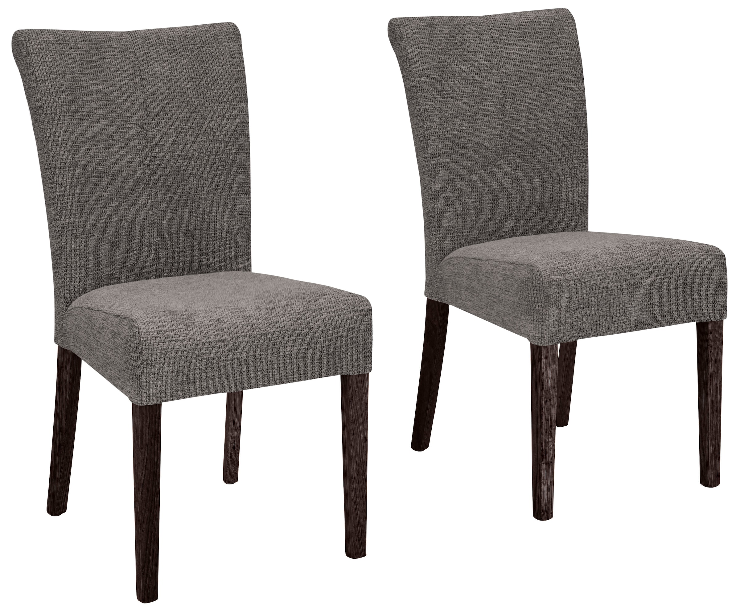 Home affaire Esszimmerstuhl »Queen« (Set) 2 Stk.Beine aus massiver Buche, wengefarben lackiert, Polsterstuhl