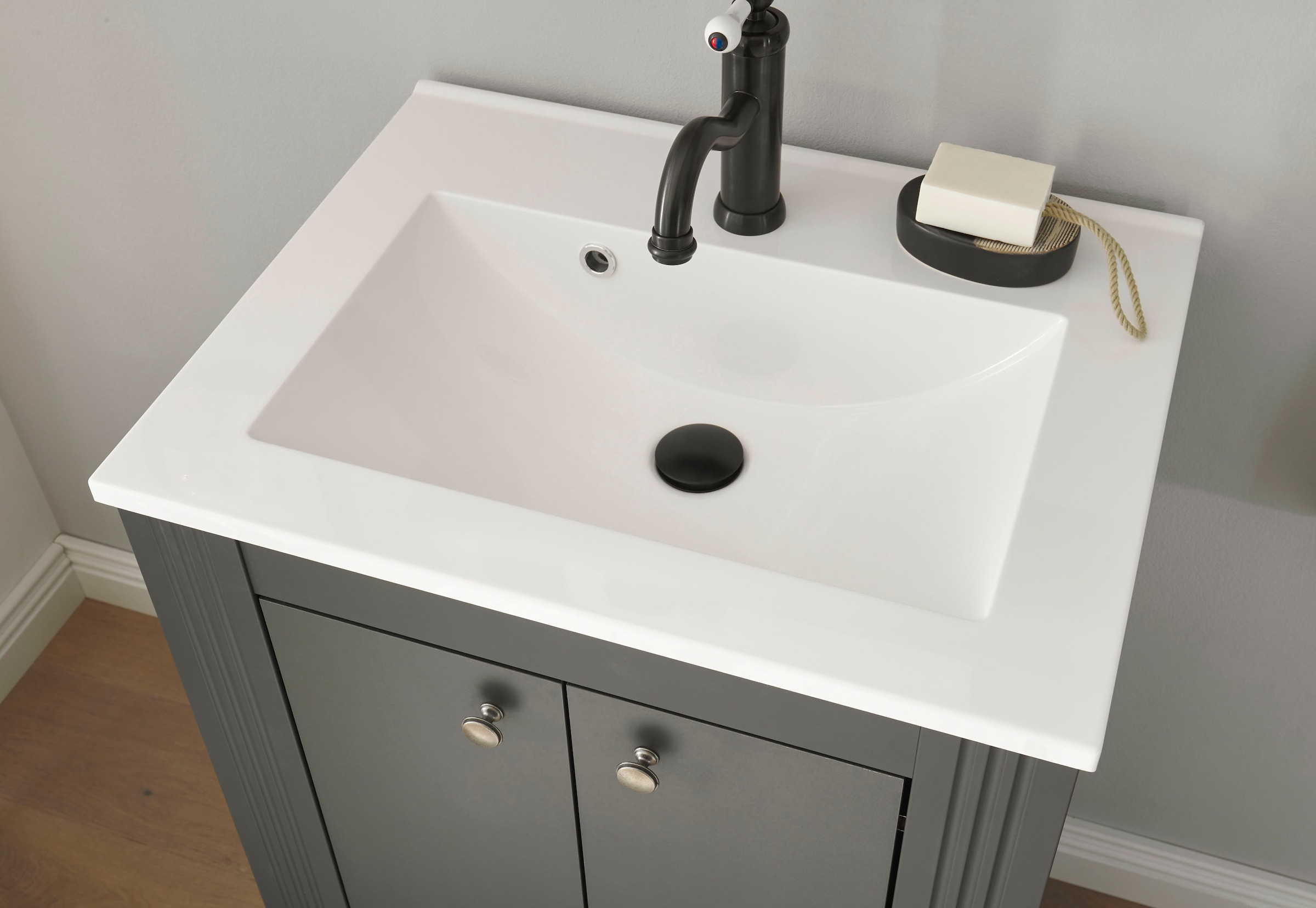 GOODproduct Ensemble de meubles de salle de bain »WESTMINSTER, Bad im Landhausstil, 3-teiliges Badezimmer« 3 cuis tlg.
