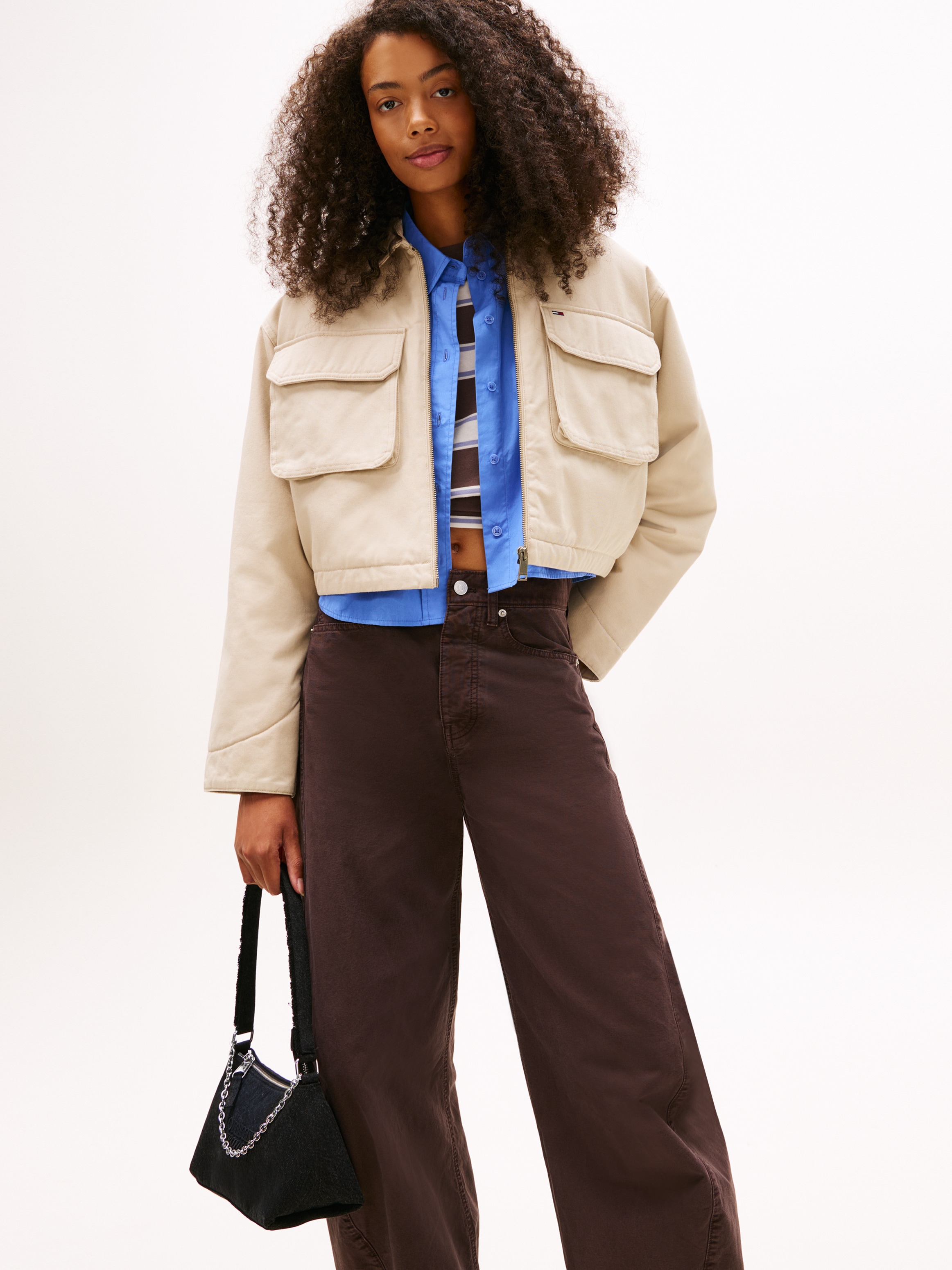 Tommy Jeans Sac à bandoulière »TJW COOL DENIM SHOULDER BAG« , sac à main femme, minibag avec broderie logo élégante