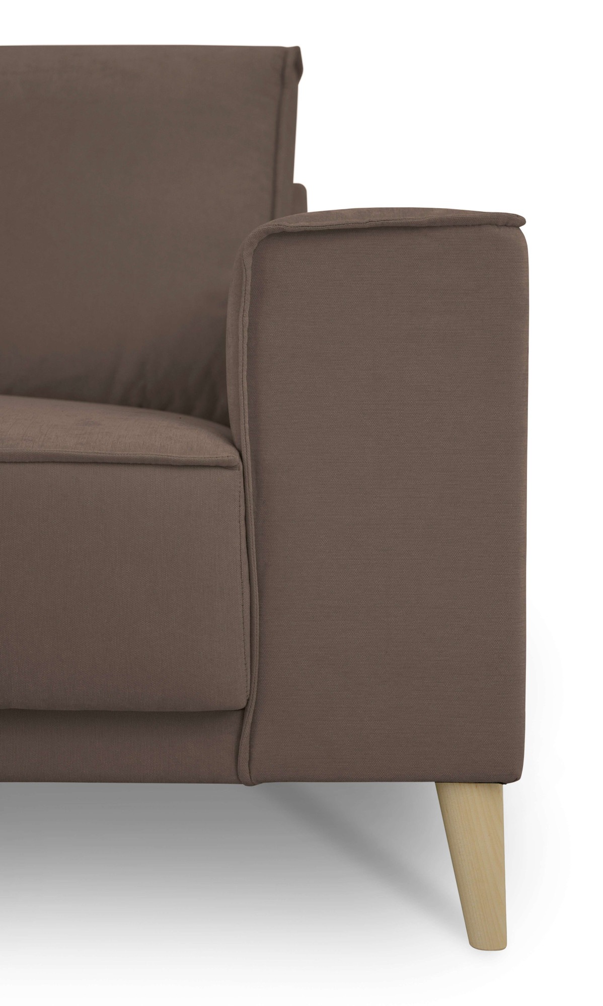 GOODproduct 3-Sitzer »Oland Skandi, weicher Chenille-Stoff« 224 cm, Wellenunterfederung, Skandi-Design, Massivholzfüsse