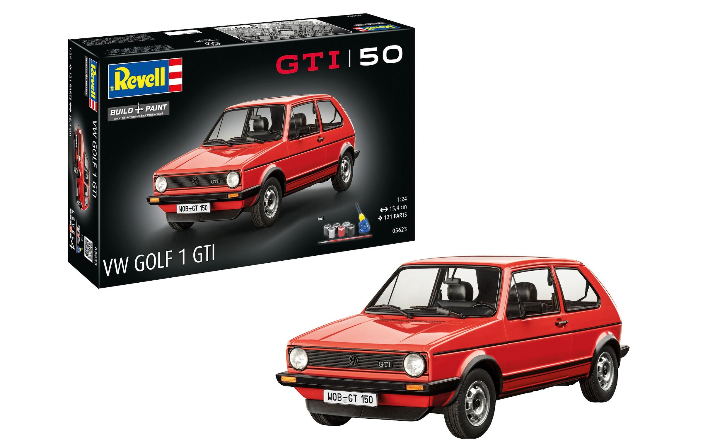 Revell® Modellbausatz »Gift Set 50 Years of the VW Golf 1 GTi 1:24« 1:24