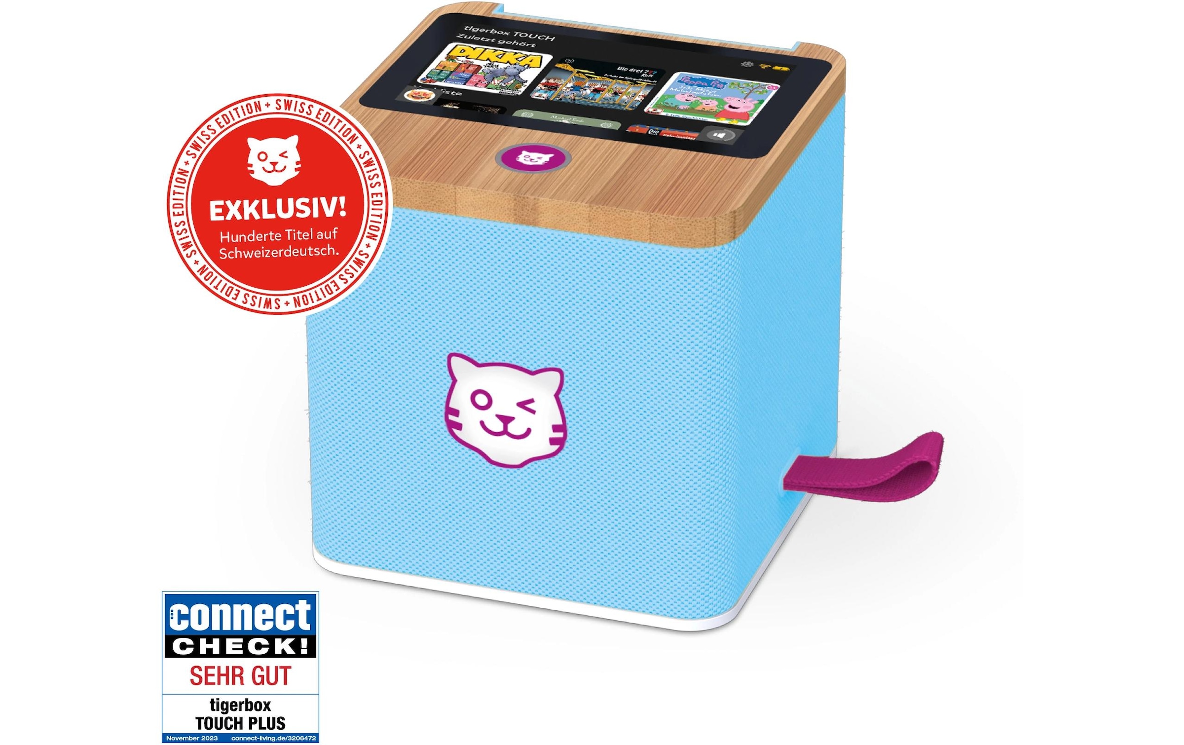 TigerMedia Hörspielfigur »Tigerbox Touch Plus Swiss Edition« Hörspiel-Box mit Touchdisplay