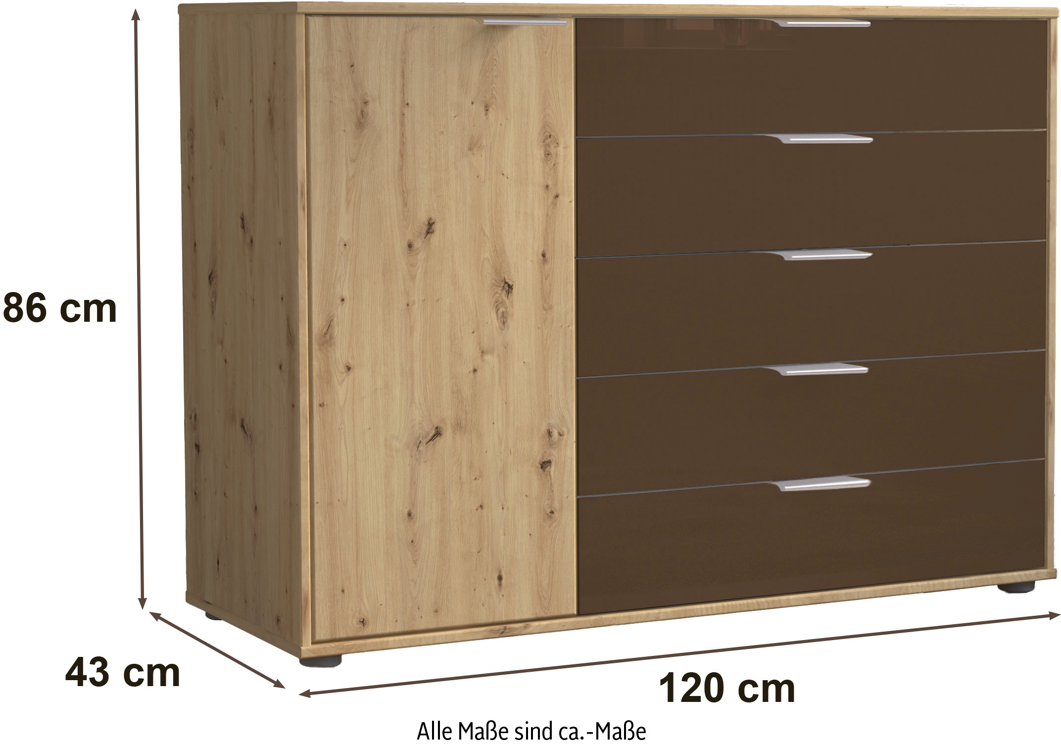 WIEMANN Kombikommode »Cordoba« vormontiert