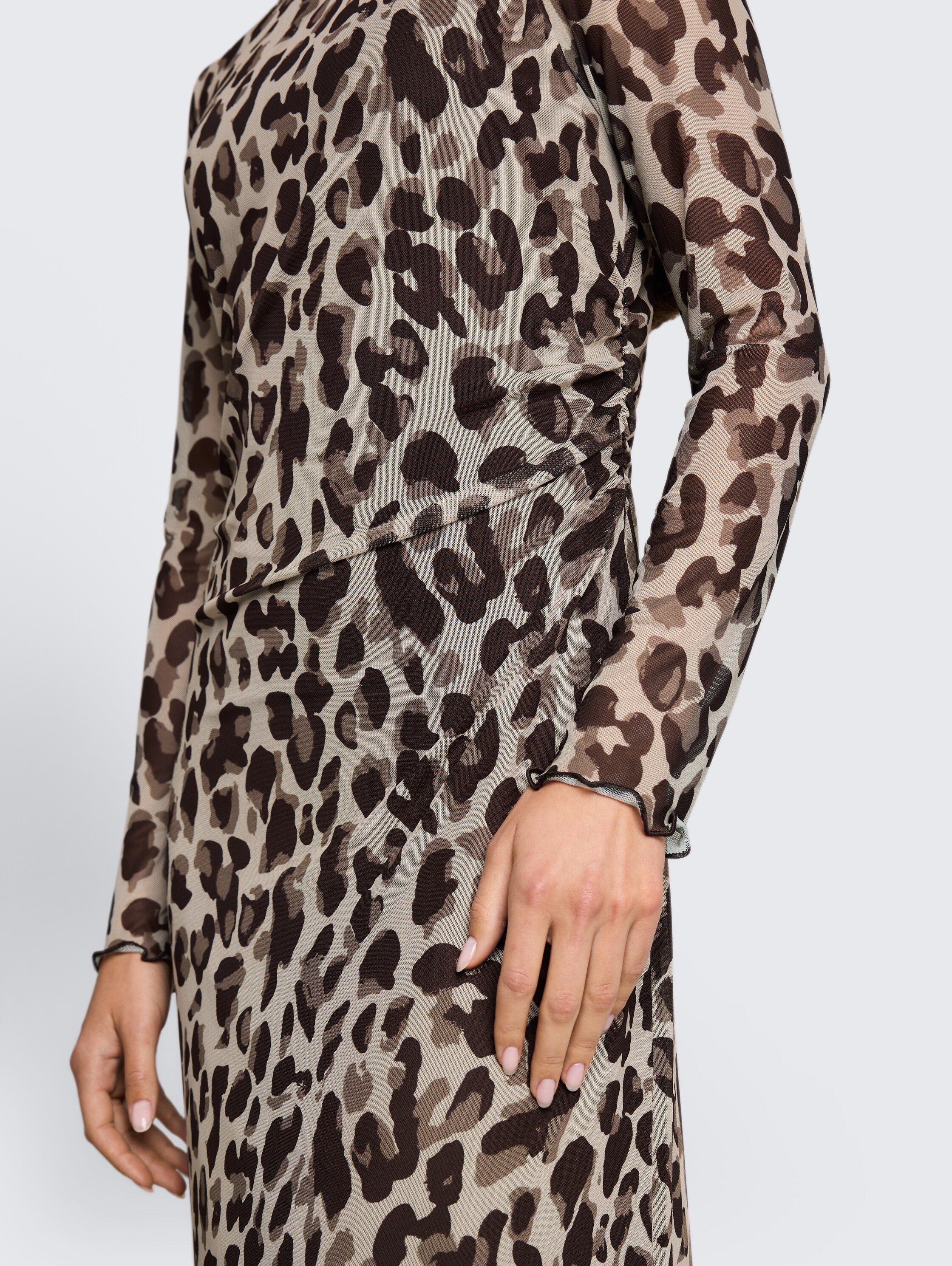 TOM TAILOR Meshkleid »Regular midi« mit Muster