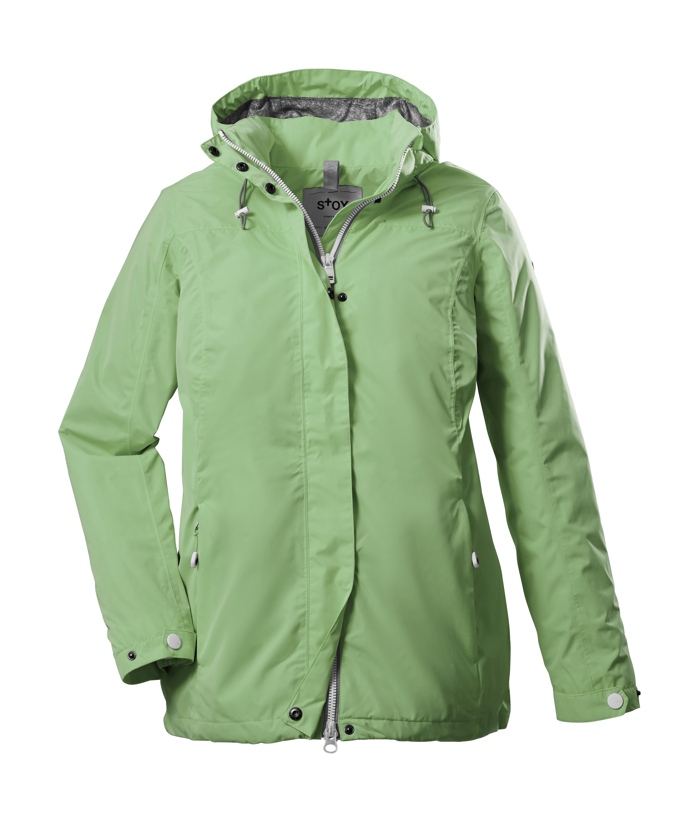 STOY Outdoorjacke »STS 11 WMN JCKT« Wasserdichte, atmungsaktive STOY-Jacke mit abnehmbarer Kapuze