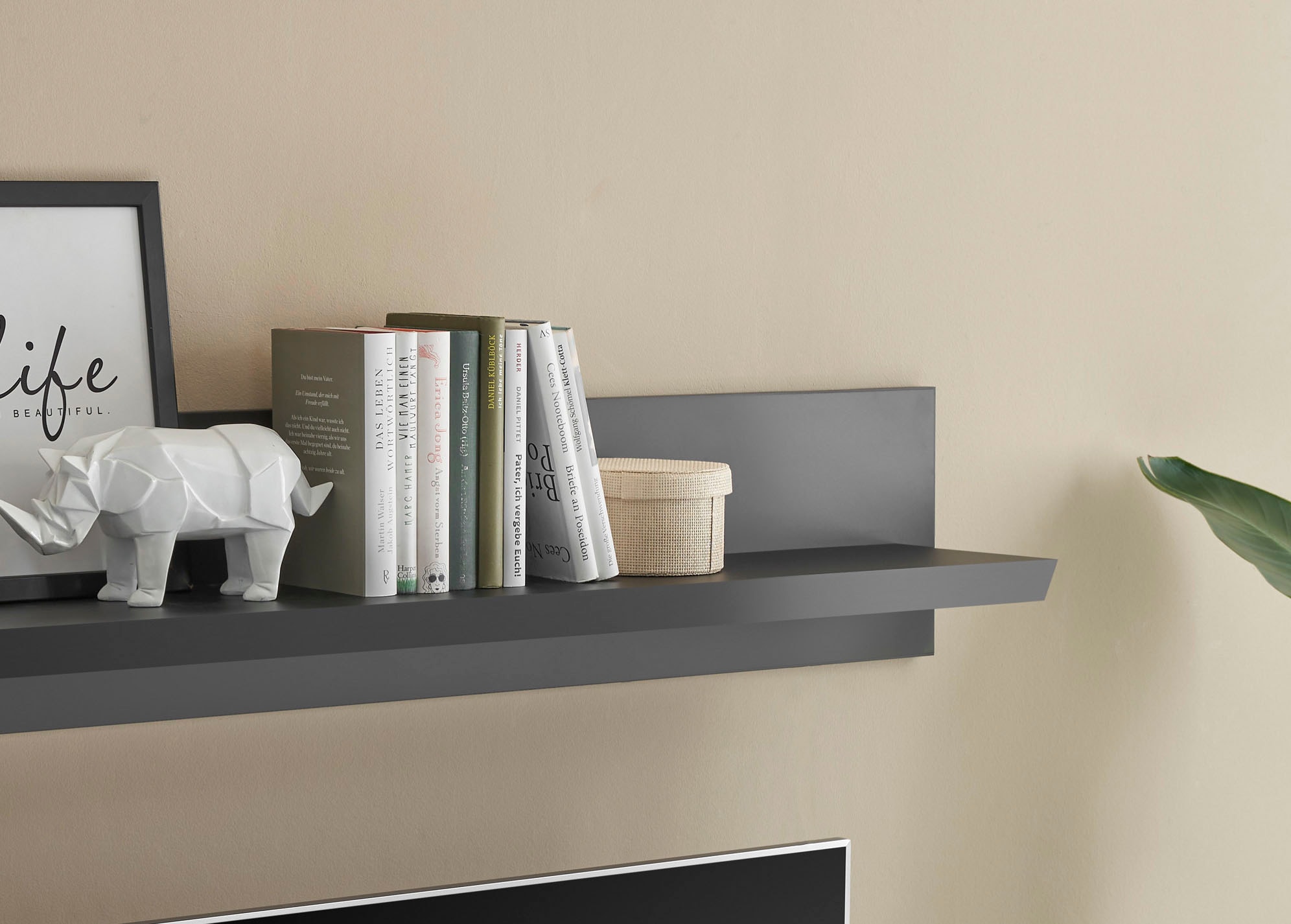 Home affaire Wandboard »Lincoln, Wandregal im Landhausstil, Wandhalter mit Ablagefläche« edles Design, in zwei Grössen verfügbar, vielseitig einsetzbar