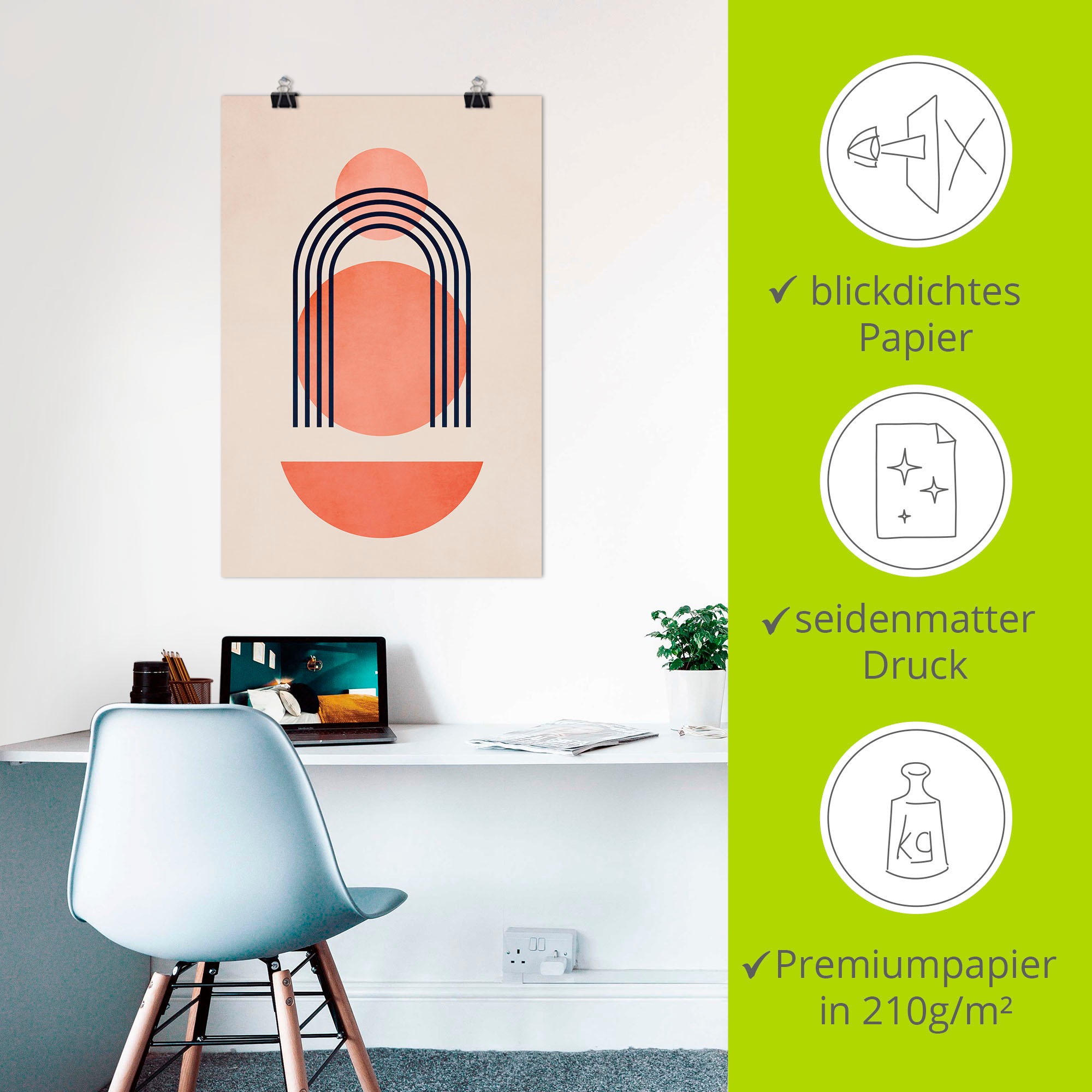 Artland Poster »Geometrica Nr. 7« 1 cuis tlg. ohne Rahmen