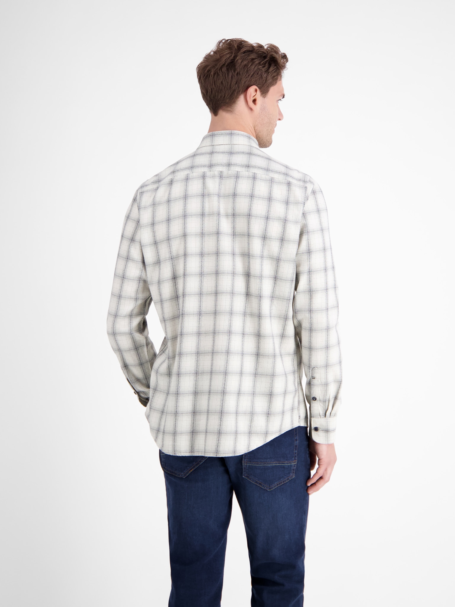 LERROS Chemise à carreaux langarm, mit Knopfleiste