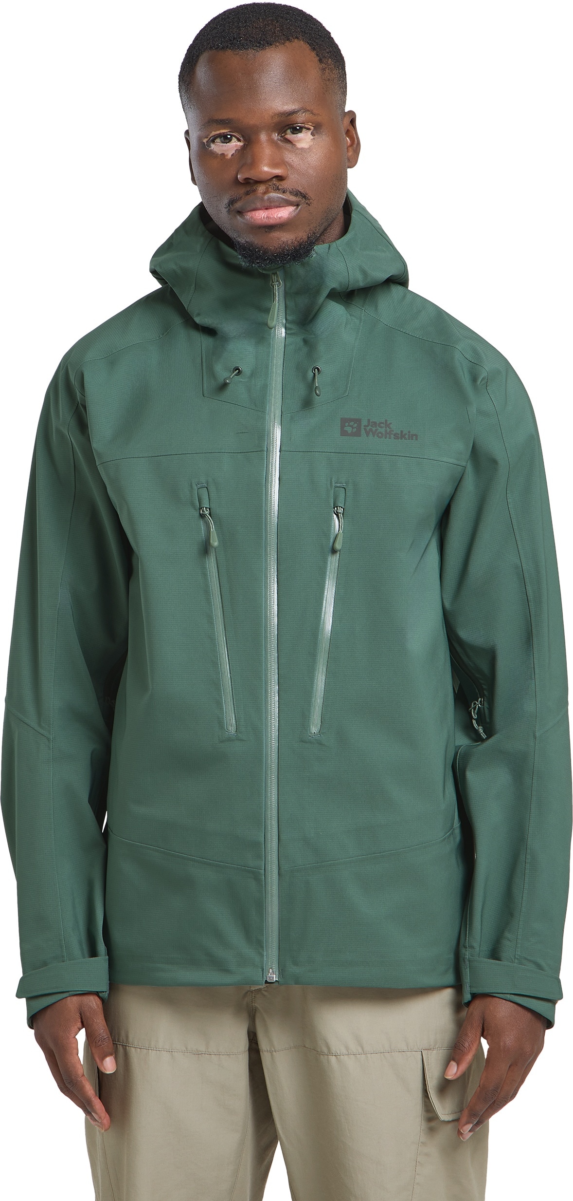 Jack Wolfskin Veste de trekking »KAMMWEG 3L JKT M« avec capuche avec TEXAPORE ECOSPHERE, étanche, coupe-vent, respirant