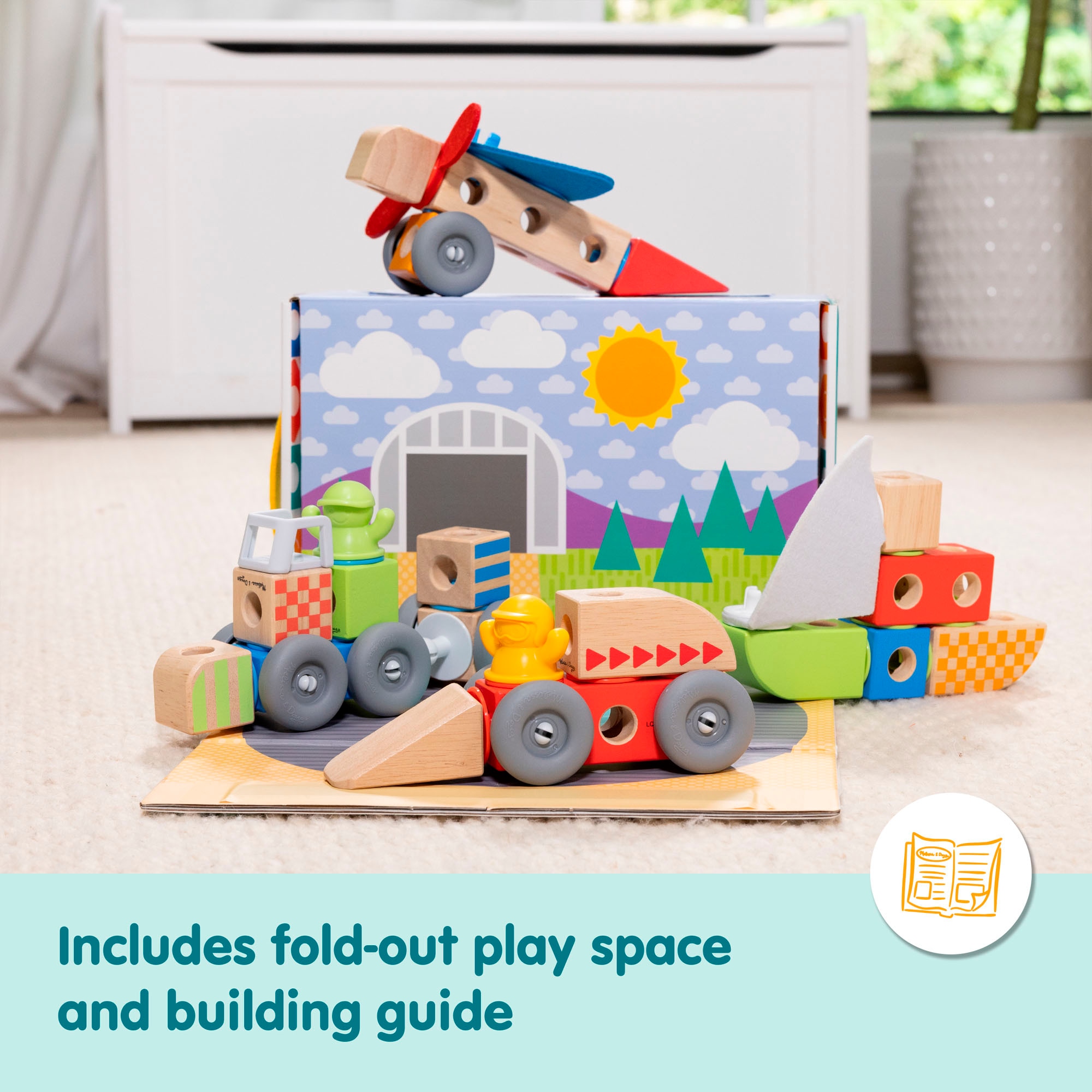 Spin Master Briques de jeu »Melissa & Doug Blockables Fahrzeuge«
