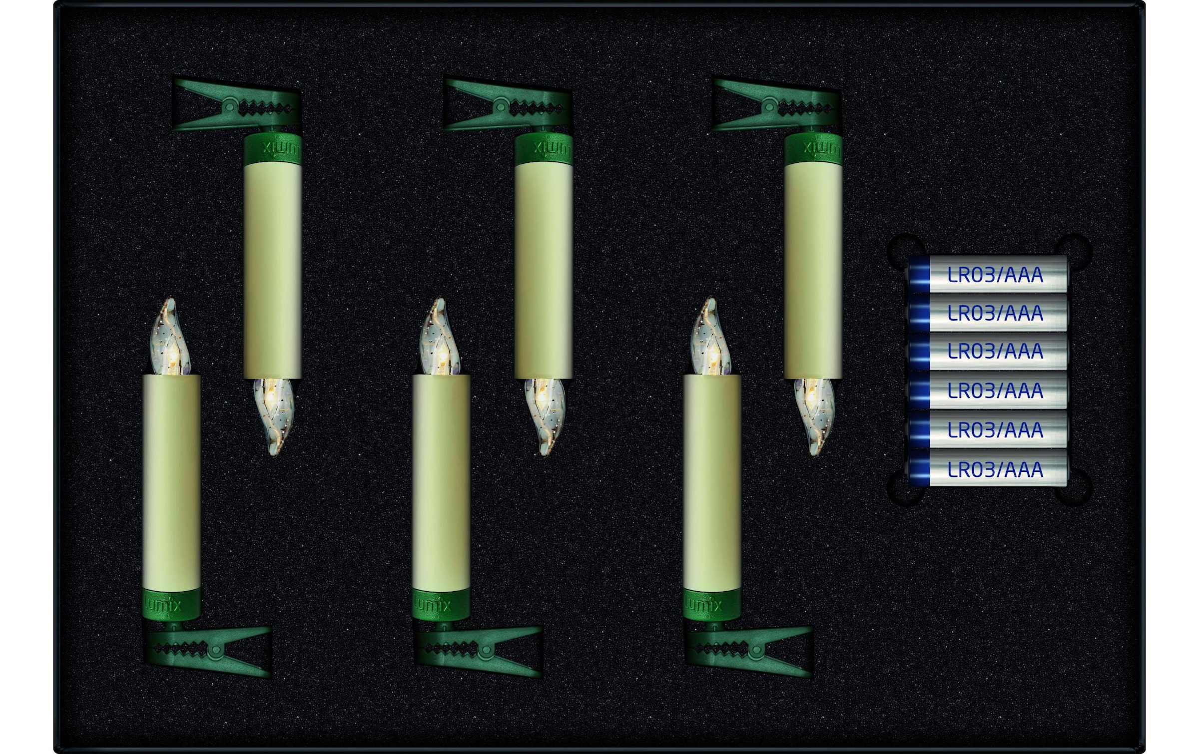 lumix LED-Christbaumkerzen »Lumix LED SuperLight Mini« 6 Stk.-flammig