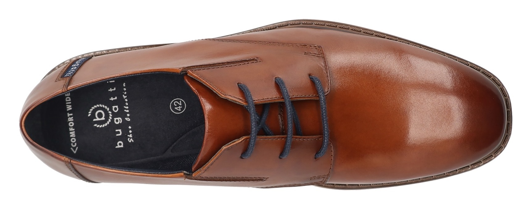 bugatti Schnürschuh  Business Schuh, Anzugschuh, Abendschuh mit Wechselfussbett