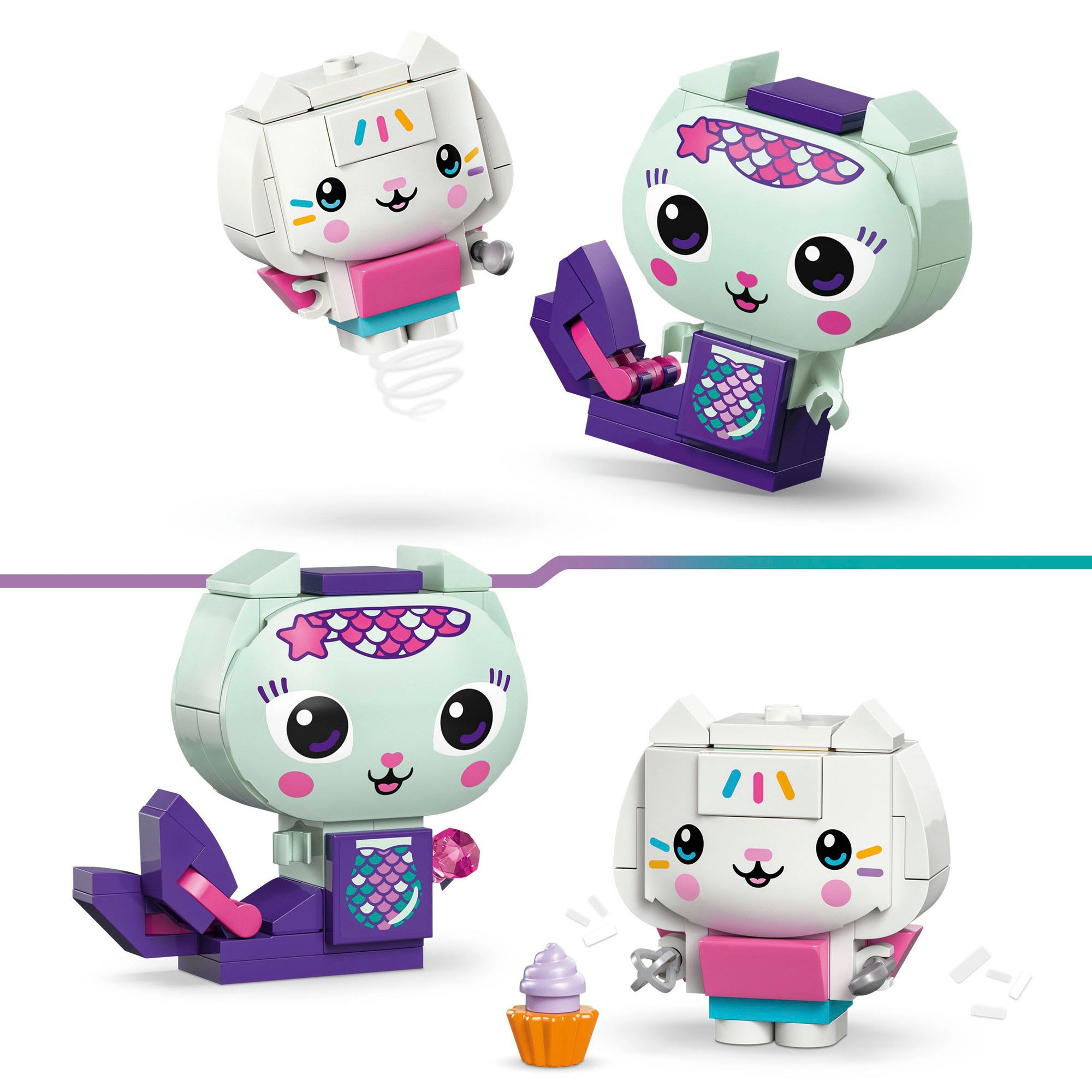 LEGO® Pions de construction »Gabbys Katzenfreunde aus LEGO Steinen (11215), LEGO Gabby's Dollhouse« Made in Europe