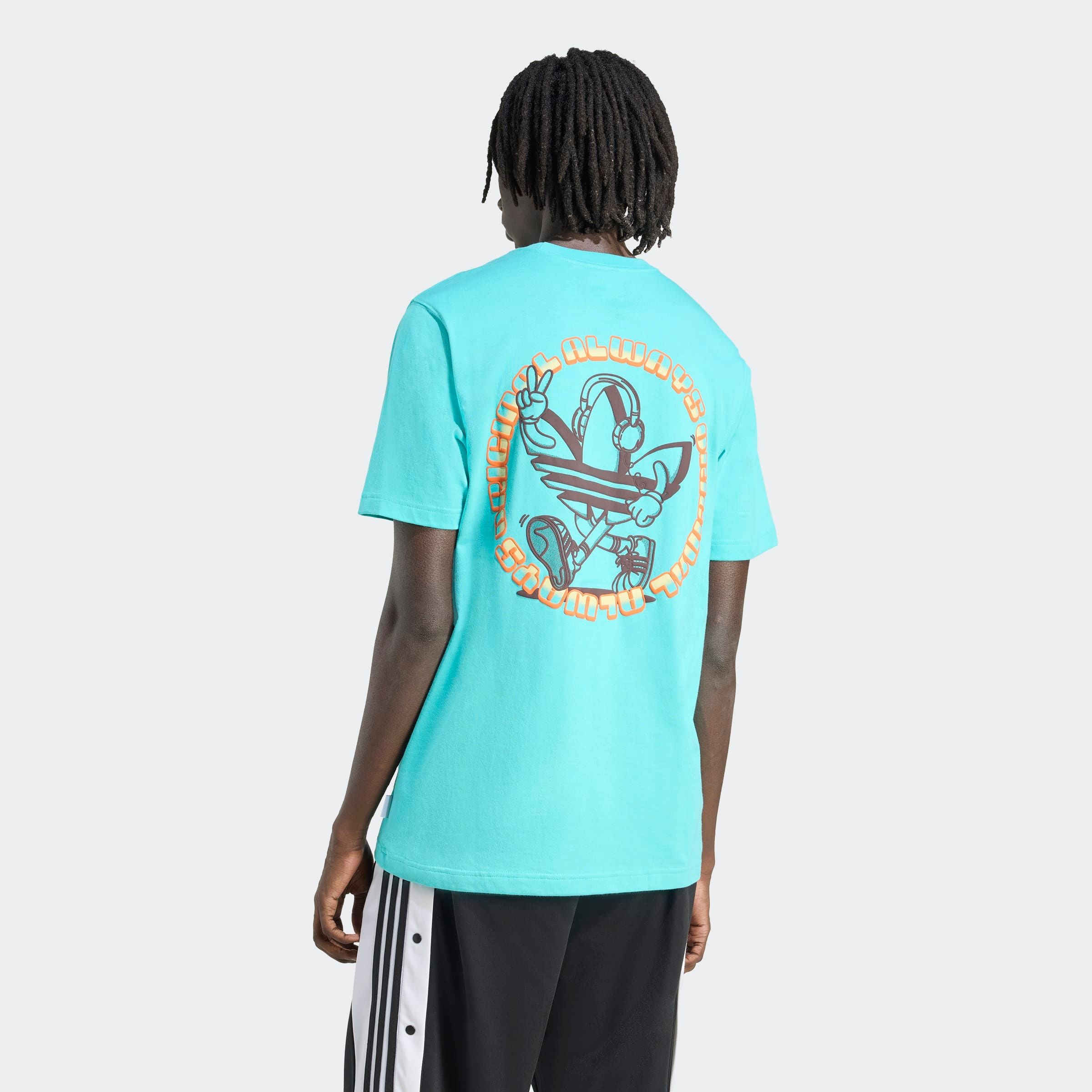 adidas Originals T-shirt »GRAPHIC TEE LO« lockerer Schnitt, kurze Ärmel, mit grossem Trefoil Logo