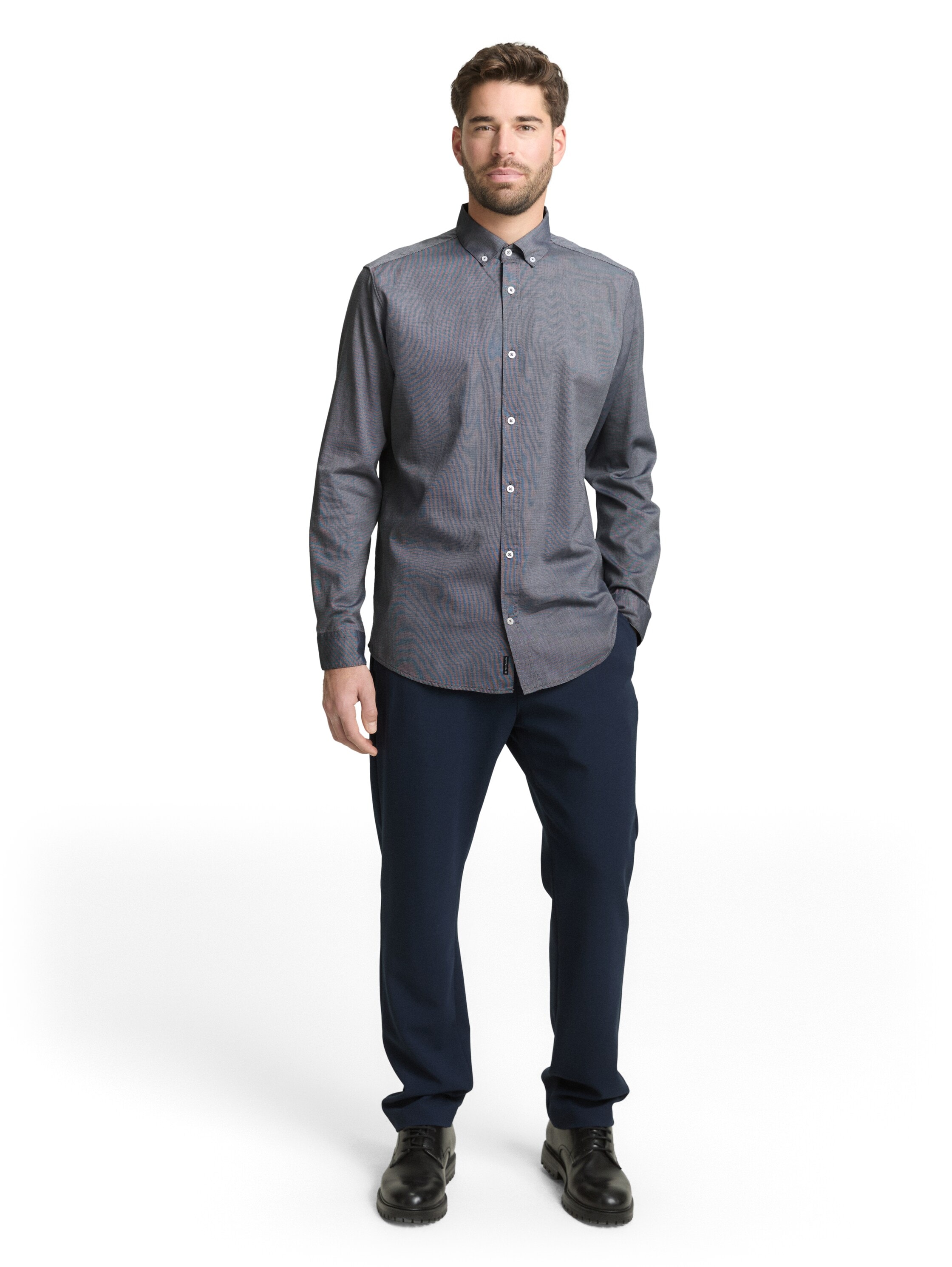 TOM TAILOR Langarmhemd mit Manschetten