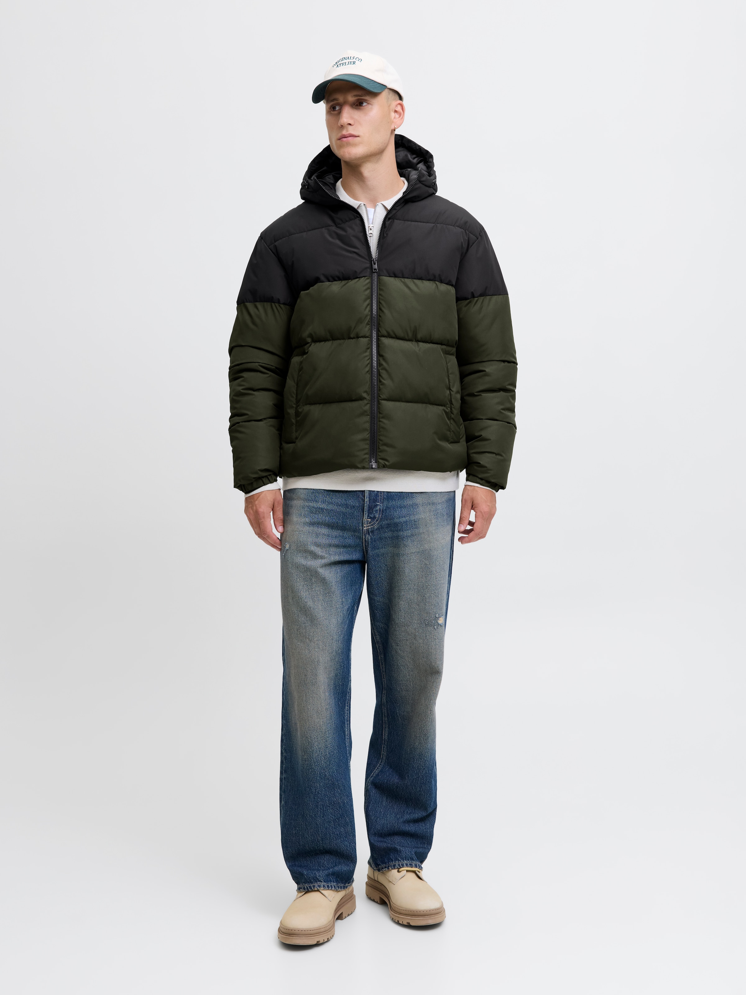 Jack & Jones Steppjacke »JJMAZE PUFFER HOOD« mit Kapuze