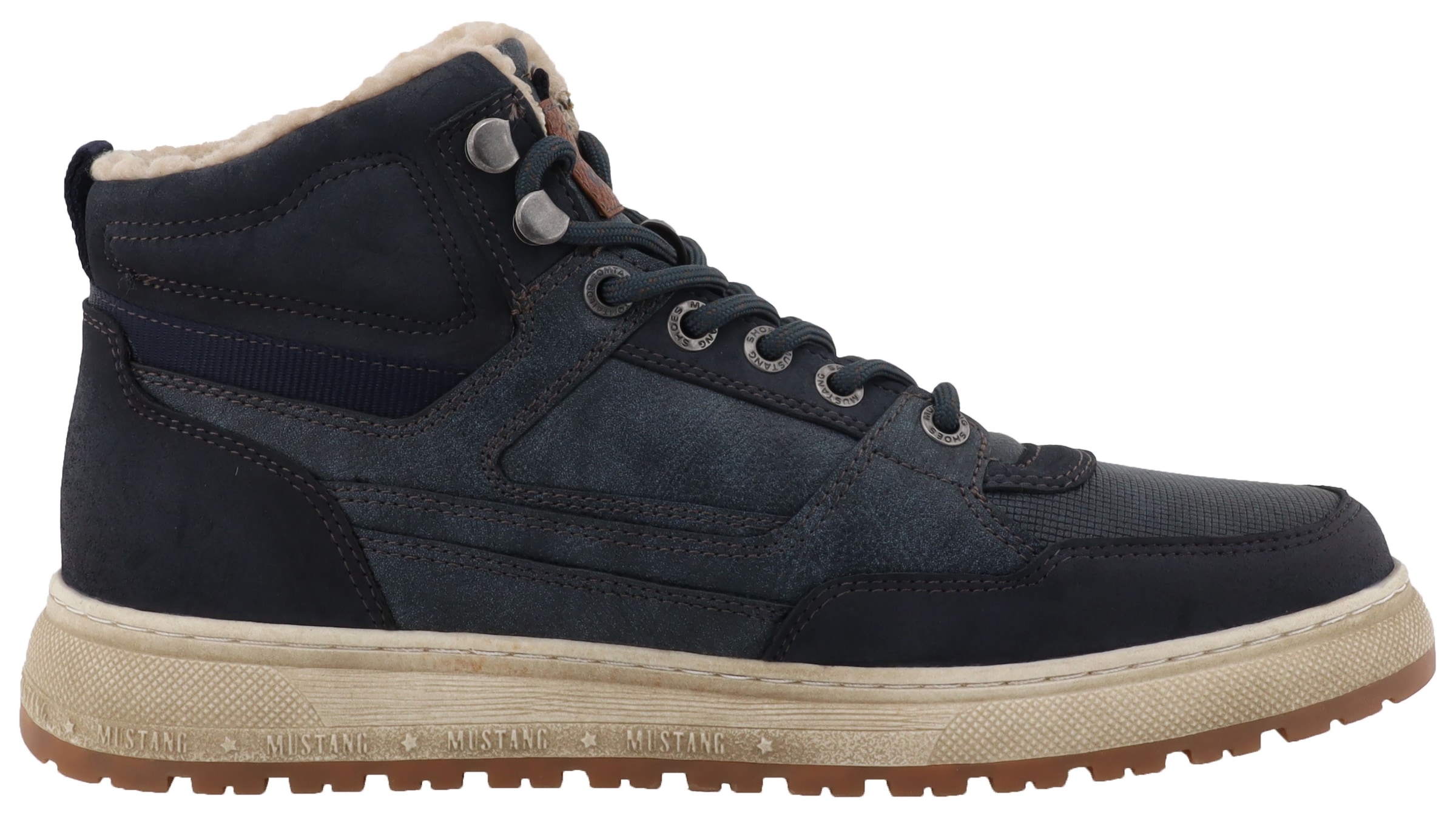 Mustang Shoes Bottes d'hiver »Puno«  baskets montantes, bottines à lacets avec doublure chaude