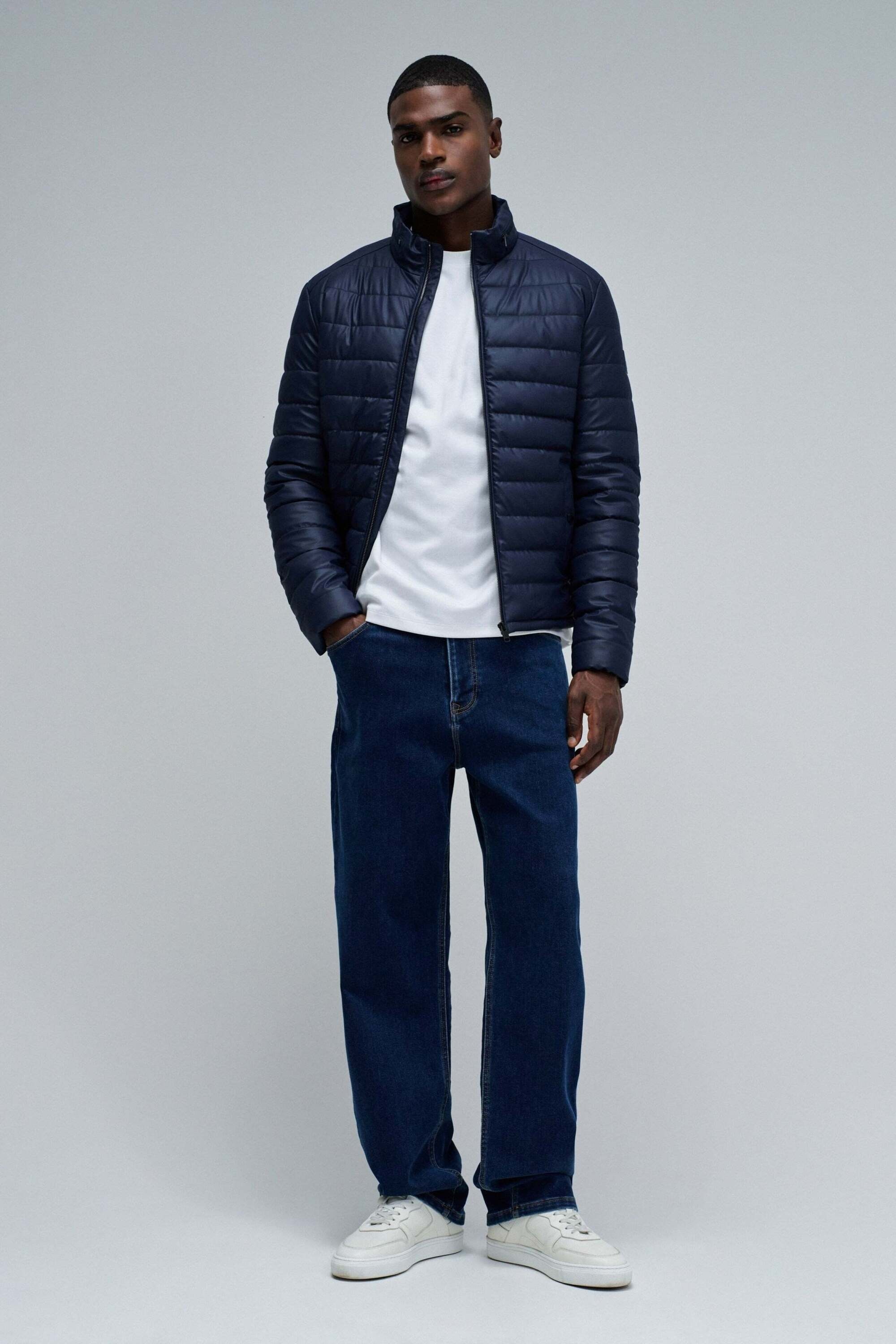 Salsa Steppjacke »Salsa Jeans Steppjacke Light Padded PU Leather Jacket«