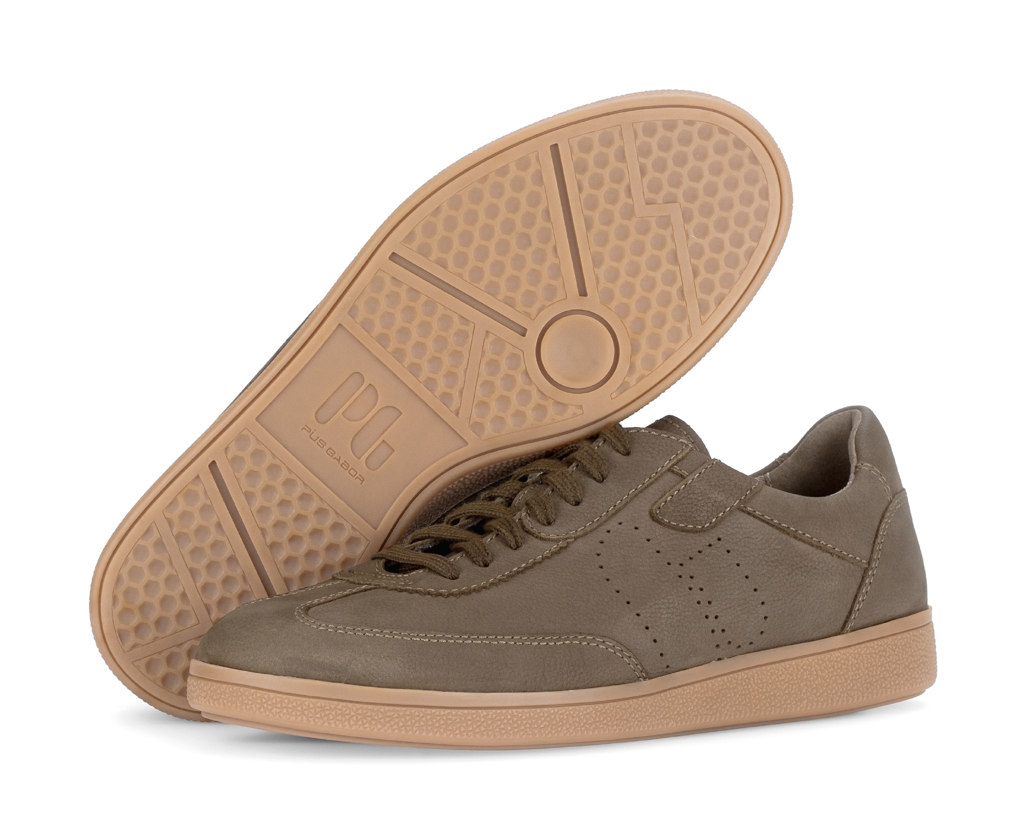 Pius Gabor Sneakers  chaussure de loisirs, chaussure basse, à lacets avec motif perforé, largeur G (=large)