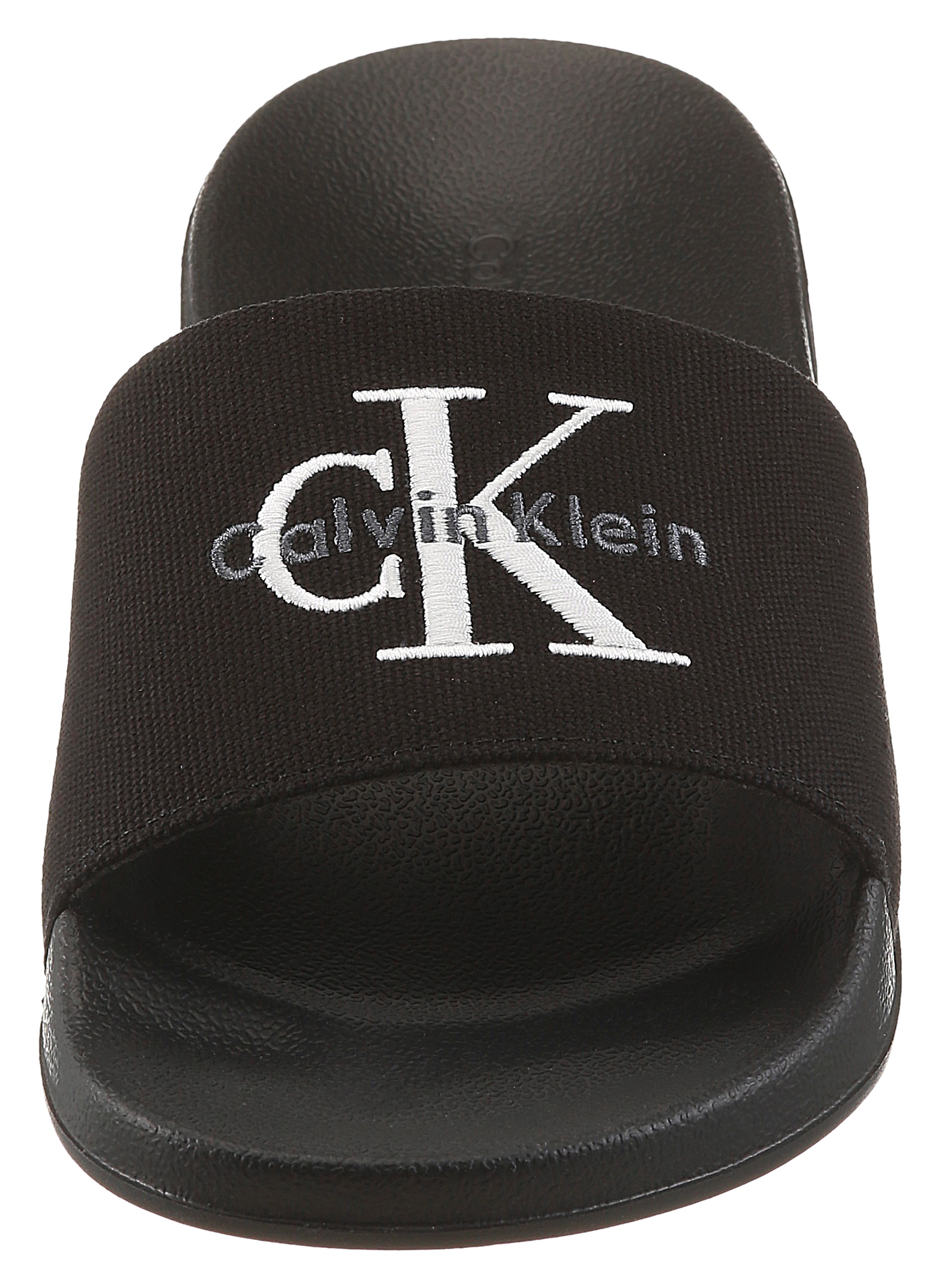 Calvin Klein Pantolette »ESS SLIDE CV WN«  chaussure d'été, sandales de piscine, pantoufle, chaussure de plage avec logo