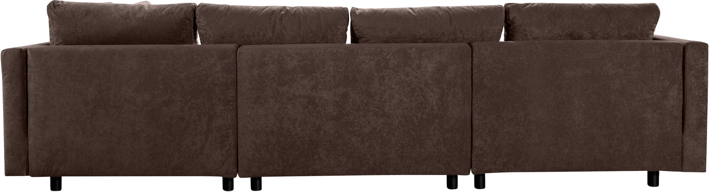 GOODproduct Paysage de salon »Antonia U-Form, B: 298 cm« canapé d'angle, coussins de dossier, 2 ottomanes, noyau ressort Bonnell confortable