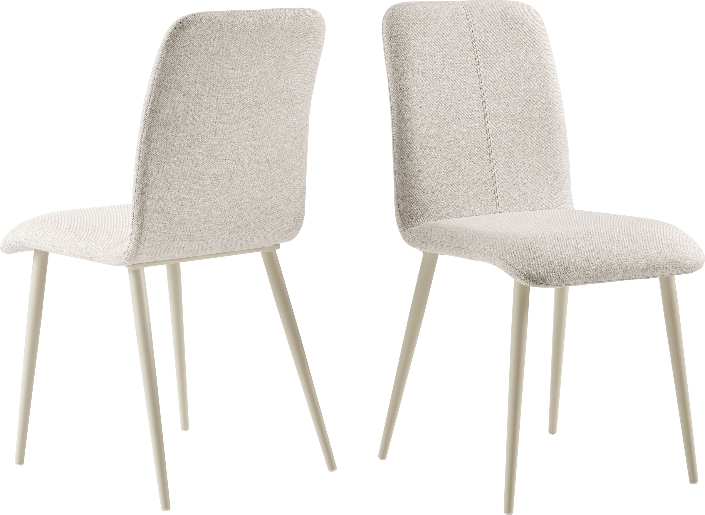 GOODproduct Ensemble de salle à manger »Kryce« Set, 120 cm Esstisch + 2 Stühle + Bank, 4 cuis tlg. Strukturstoff, robustem Metallgestell, Tischplatte aus Sinterstein