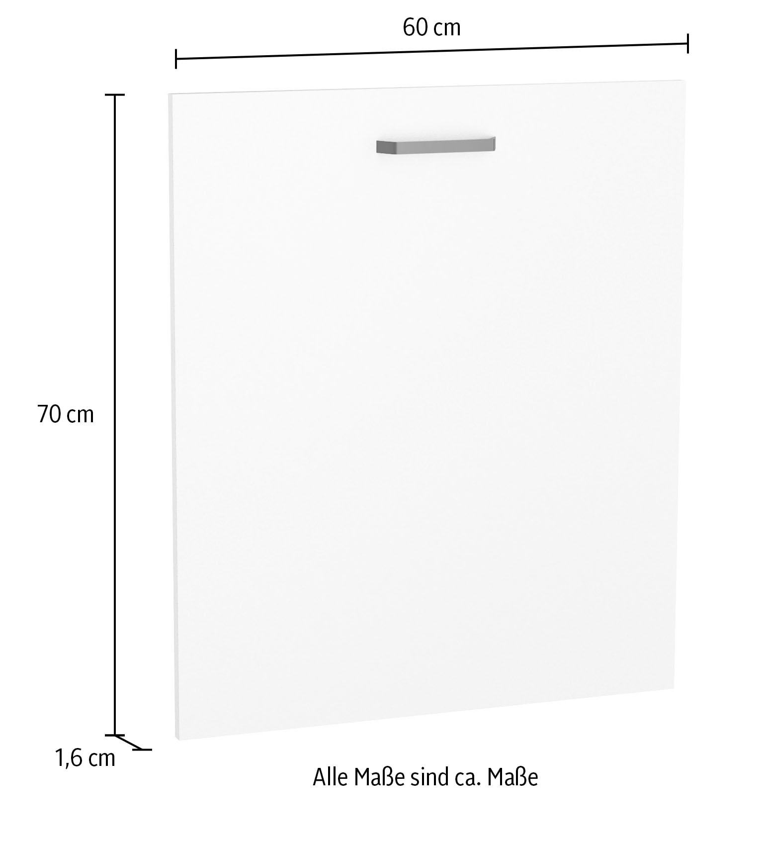 KOCHSTATION Porte frontale »Paula« 1 pièces tlg. für vollintegrierten Geschirrspüler 60 cm