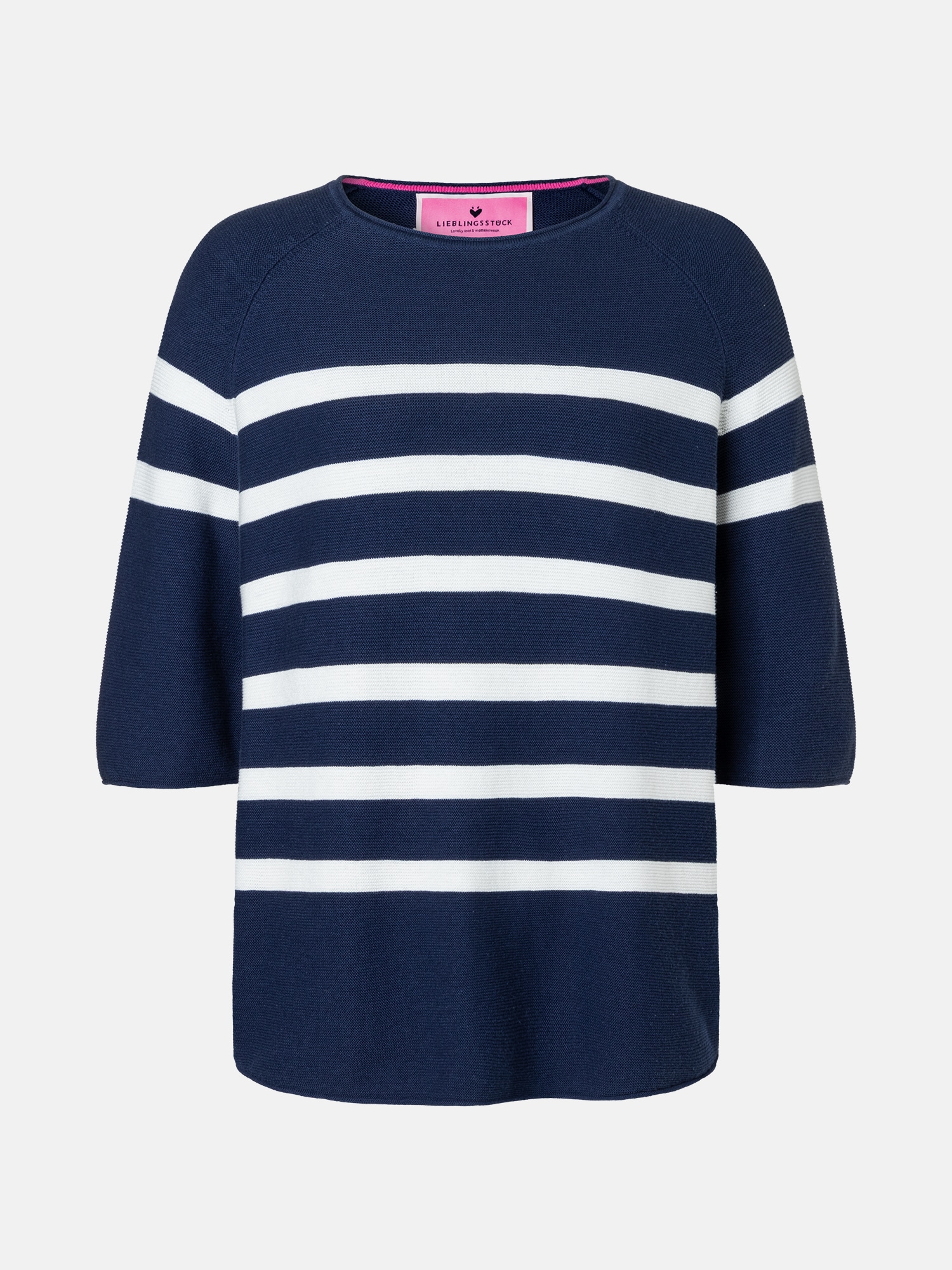Lieblingsstück Kurzarmpullover »KlerariEP« Halbarm mit Rundhals, gestreift