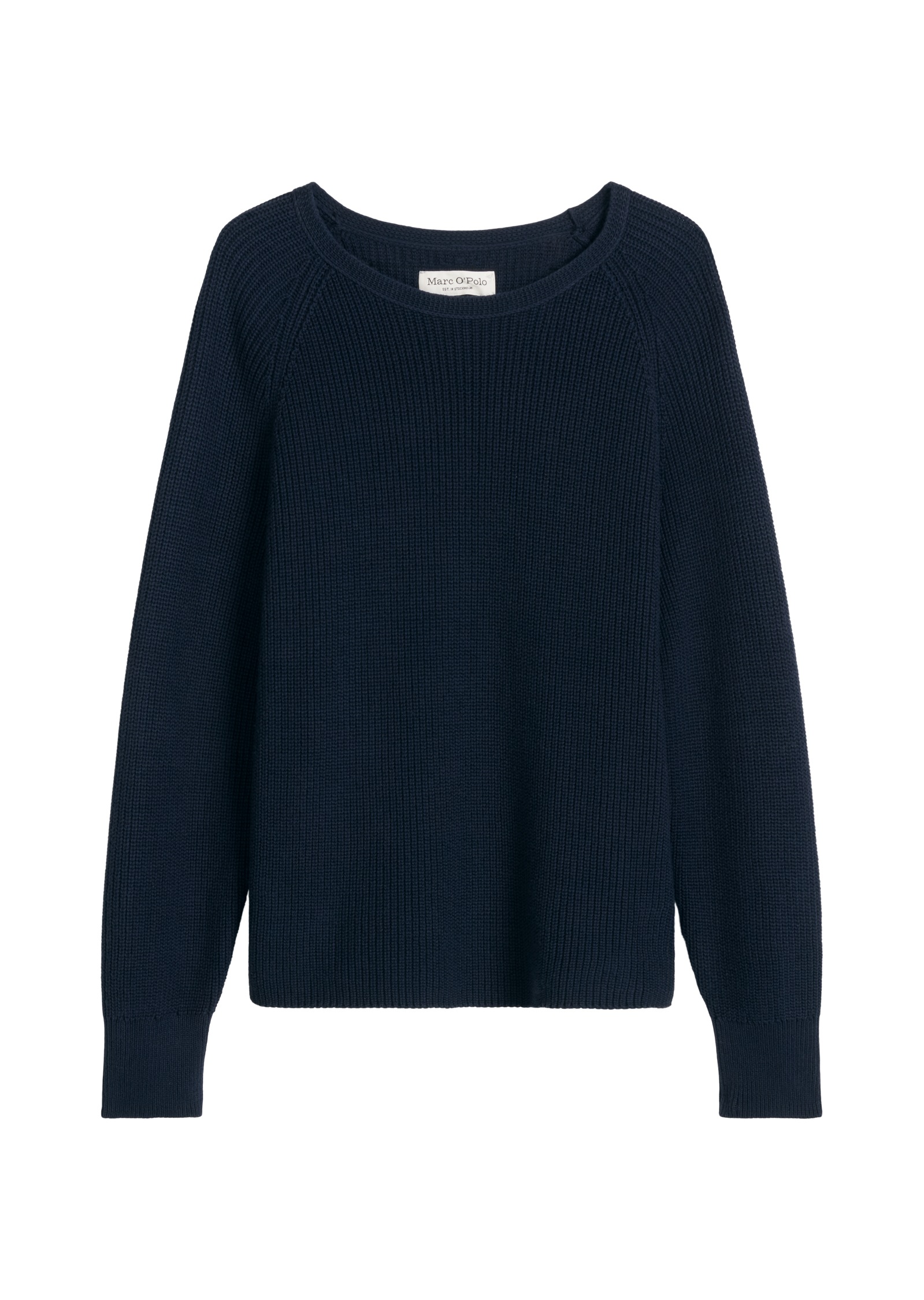 Marc O'Polo Rundhalspullover im festem Baumwoll-Strick