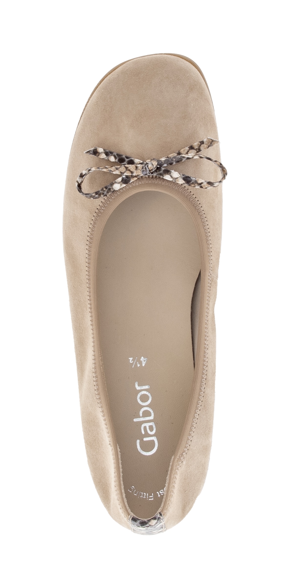 Gabor Ballerina  Businessschuh, Flats, Schlupfschuh mit Zierscheife