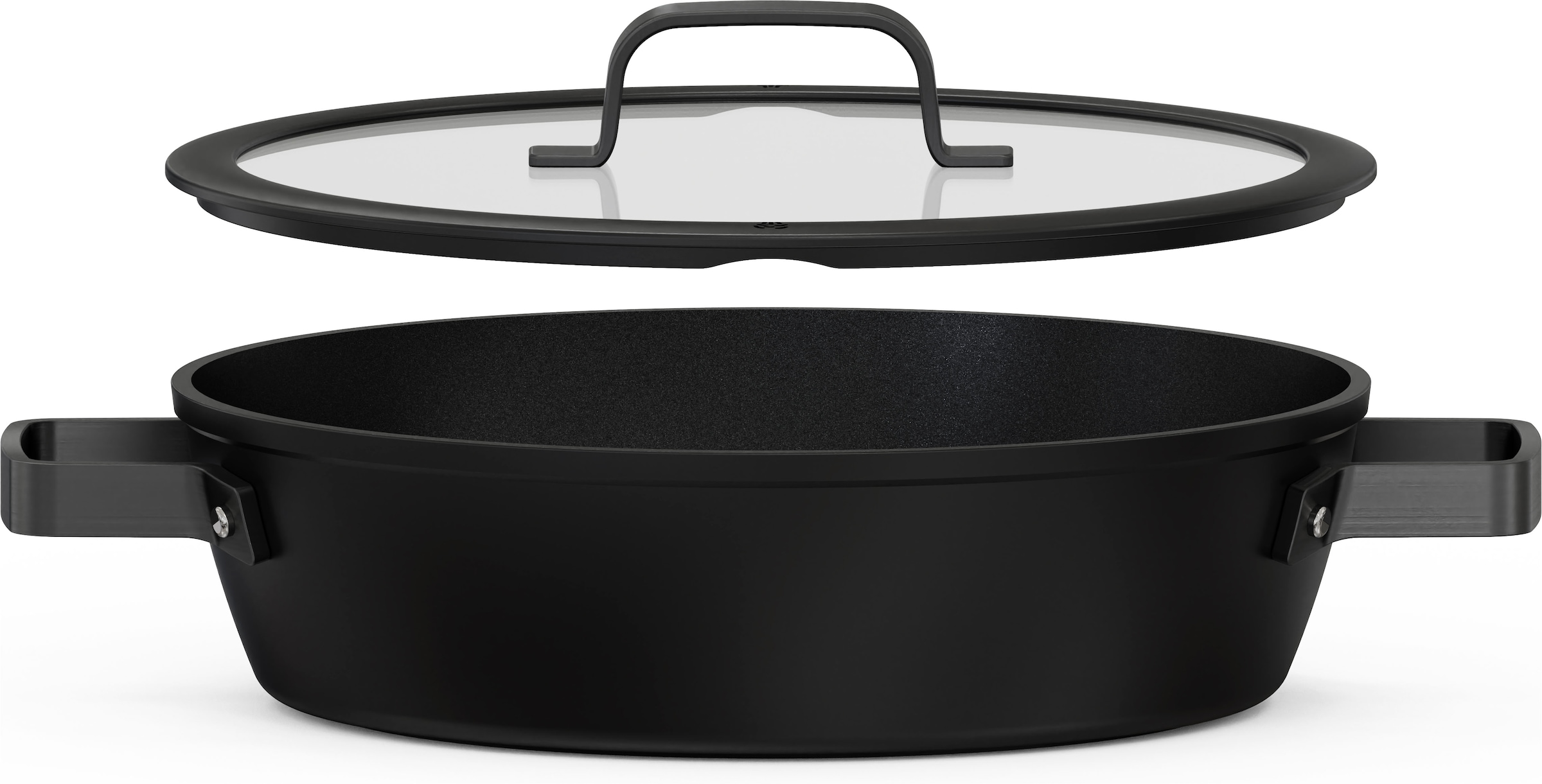 Hanseatic Servierpfanne »ALU PRO« Aluminium 1x Pfanne 28 cm mit Deckel, 1 tlg. Profi Pfanne mit Antihaftbeschichtung, für alle Herdarten, Induktion