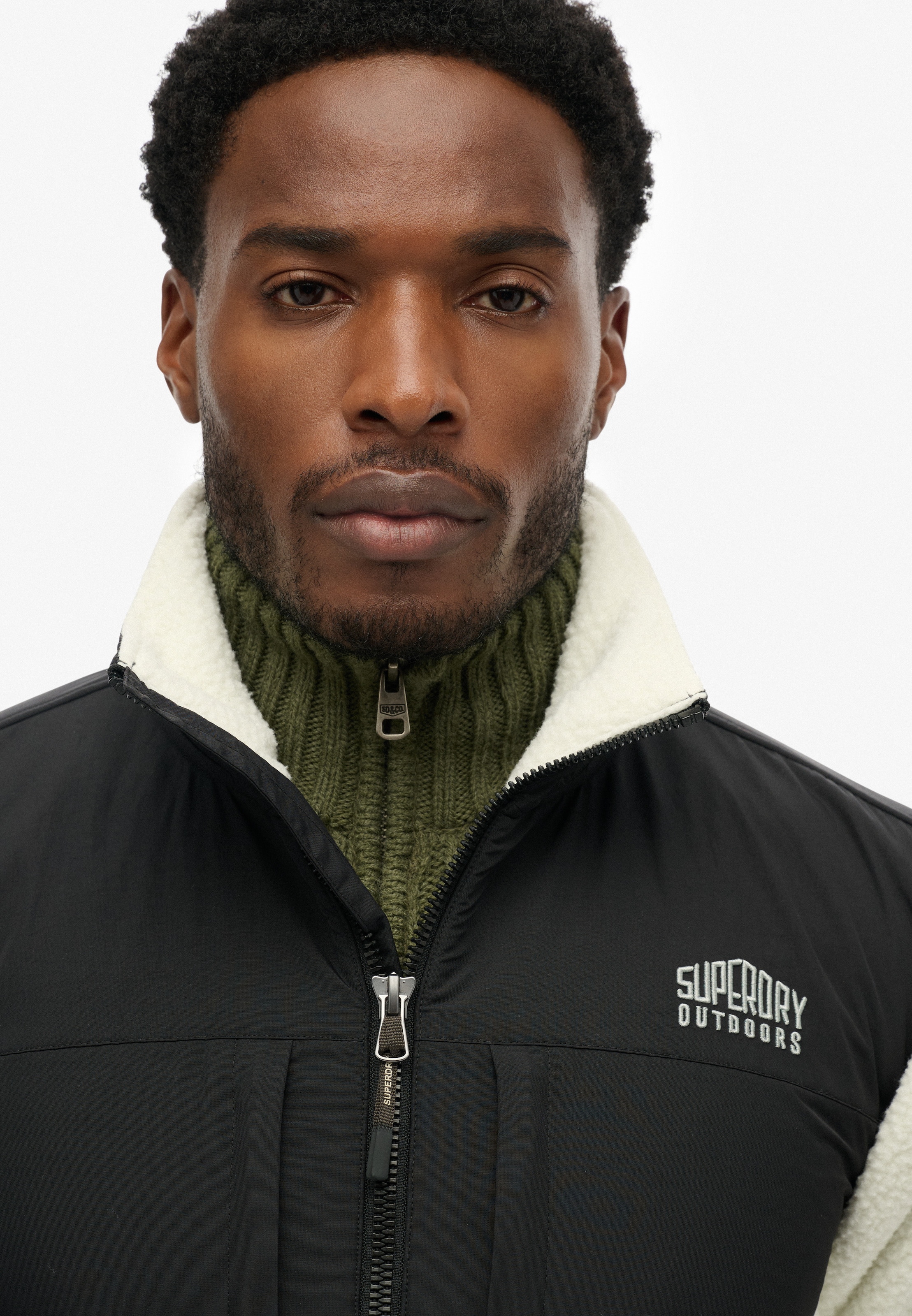 Superdry Parka »POLAR FLEECE HYBRID TREKKER« in toller Fleece Qualität