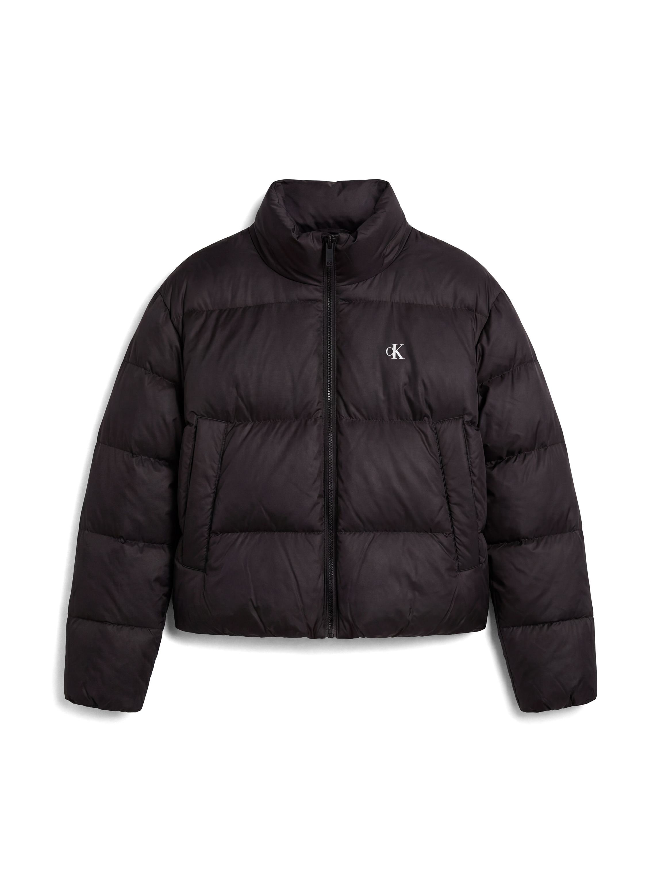 Calvin Klein Jeans Veste matelassée avec capuche capuche amovible, coupe régulière, forme courte, rembourré