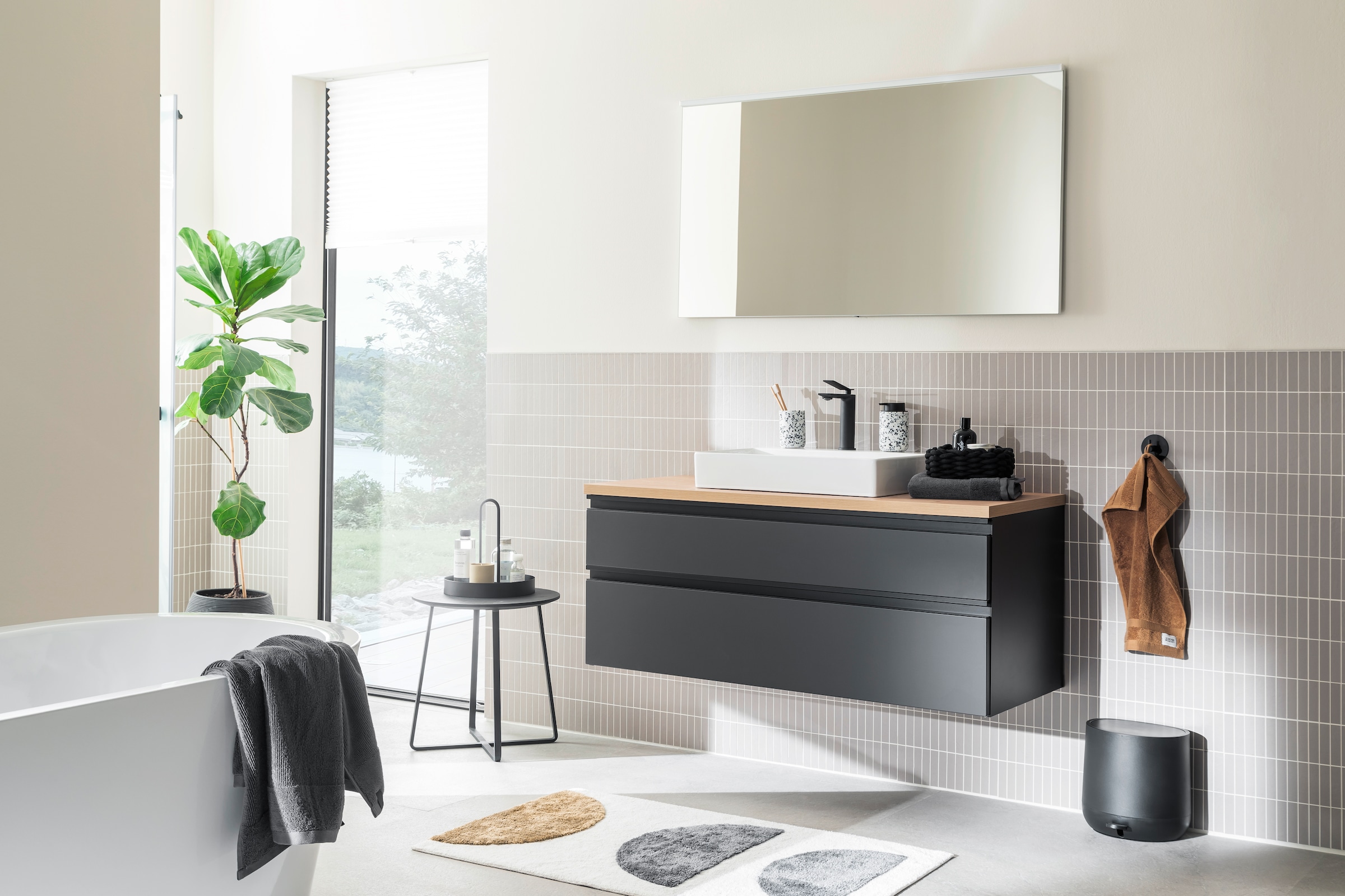 SCHÖNER WOHNEN-Kollektion Badematte »Barbados 234« Höhe 17 mm fussbodenheizungsgeeignet kuschelweicher Badezimmerteppich, waschbar