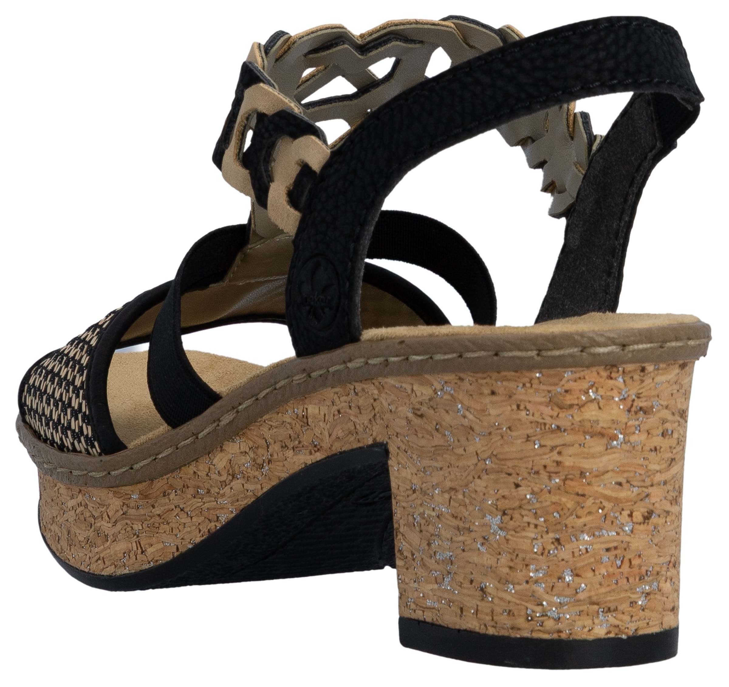 Rieker Sandales  , Sommerschuh, Sandale, Plateauabsatz, in elegantem Look