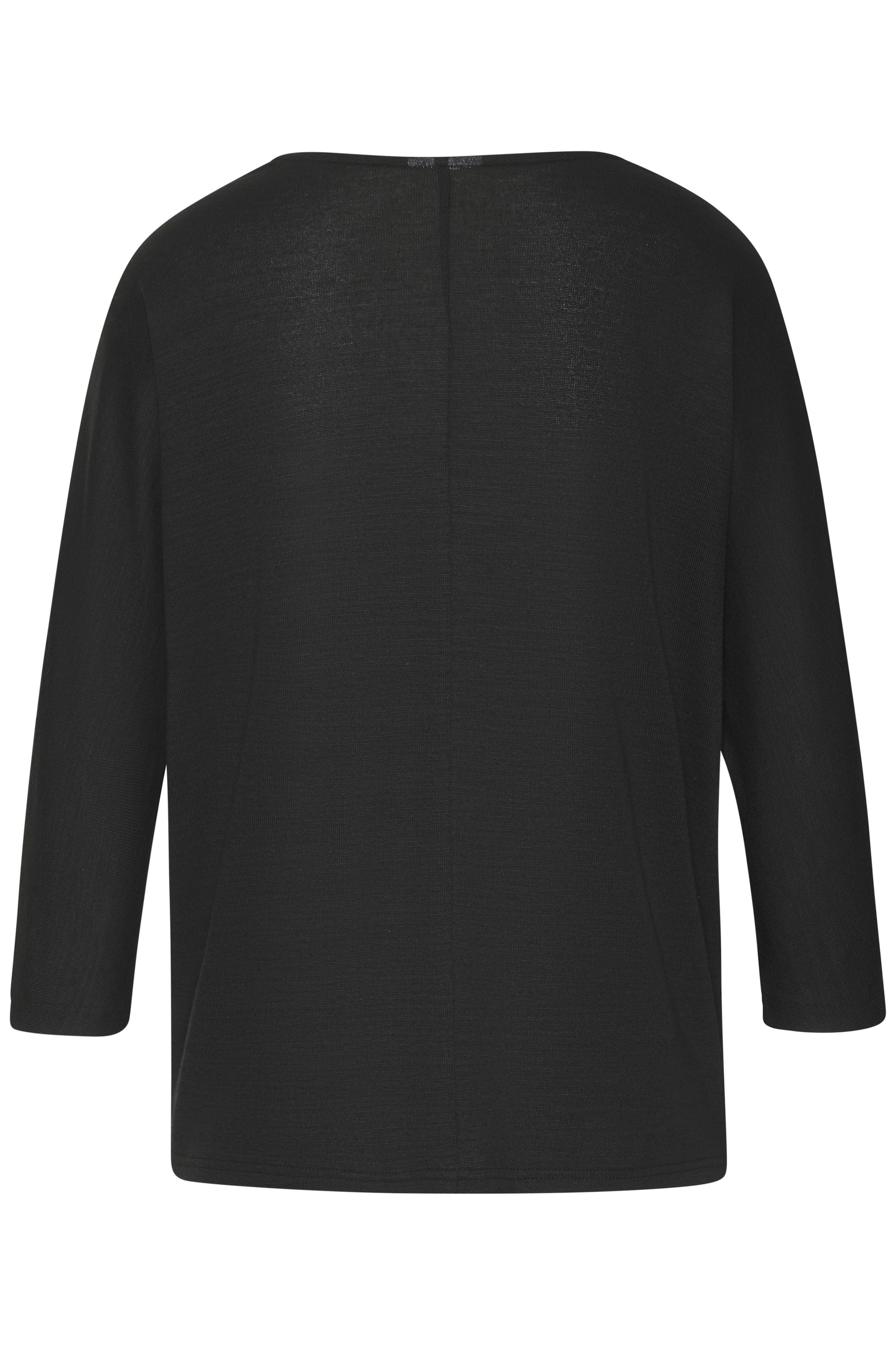 LASCANA Shirt à col rond »mit funkelnden Strass-Steinen« aus weichem Viskose-Strick