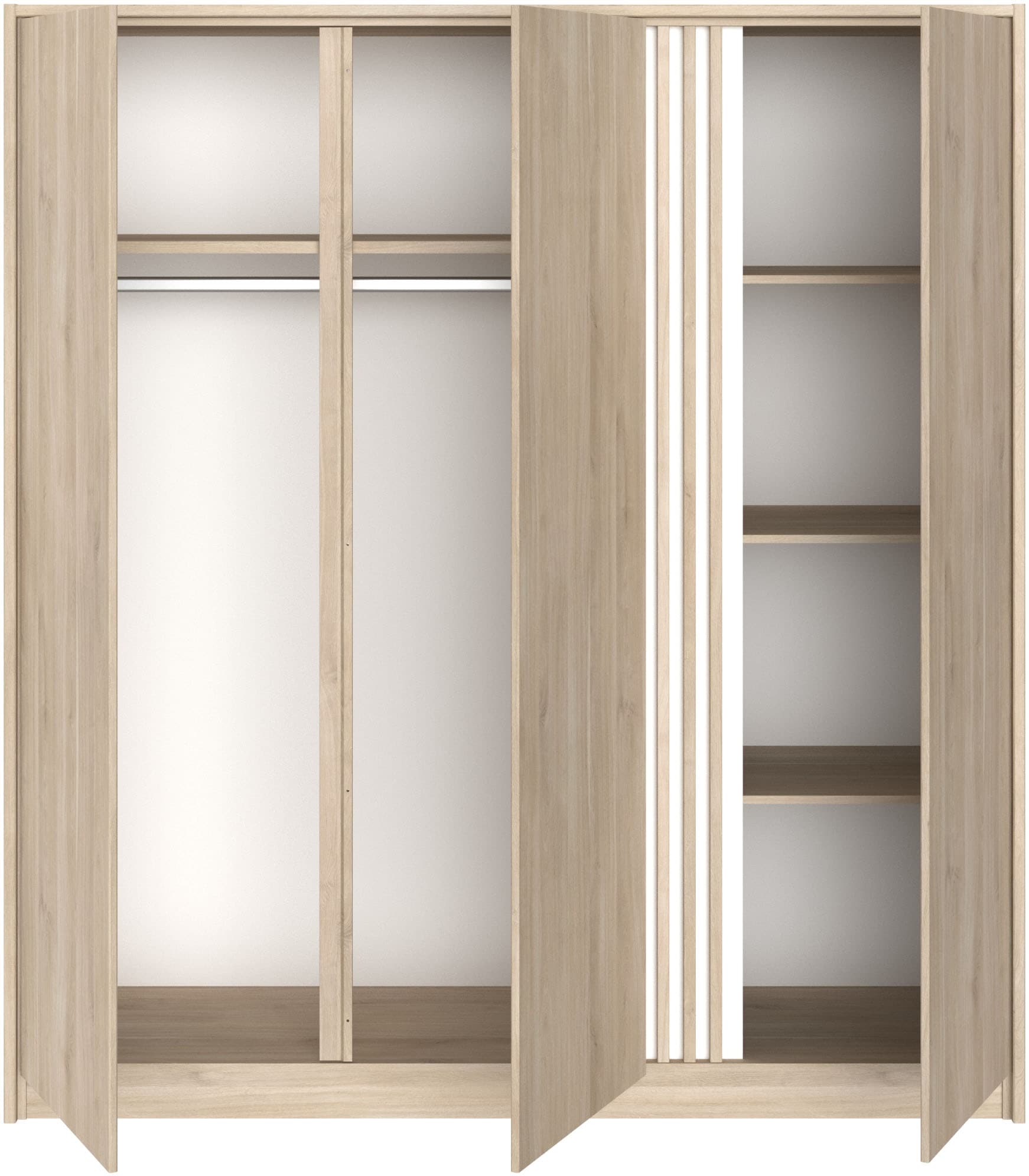 Parisot Schlafzimmer-Set »Parisot Escale« 3 Stk. tlg. Einsatz im Kleiderschrank drehbar - Eiche oder Weiss, viel Stauraum