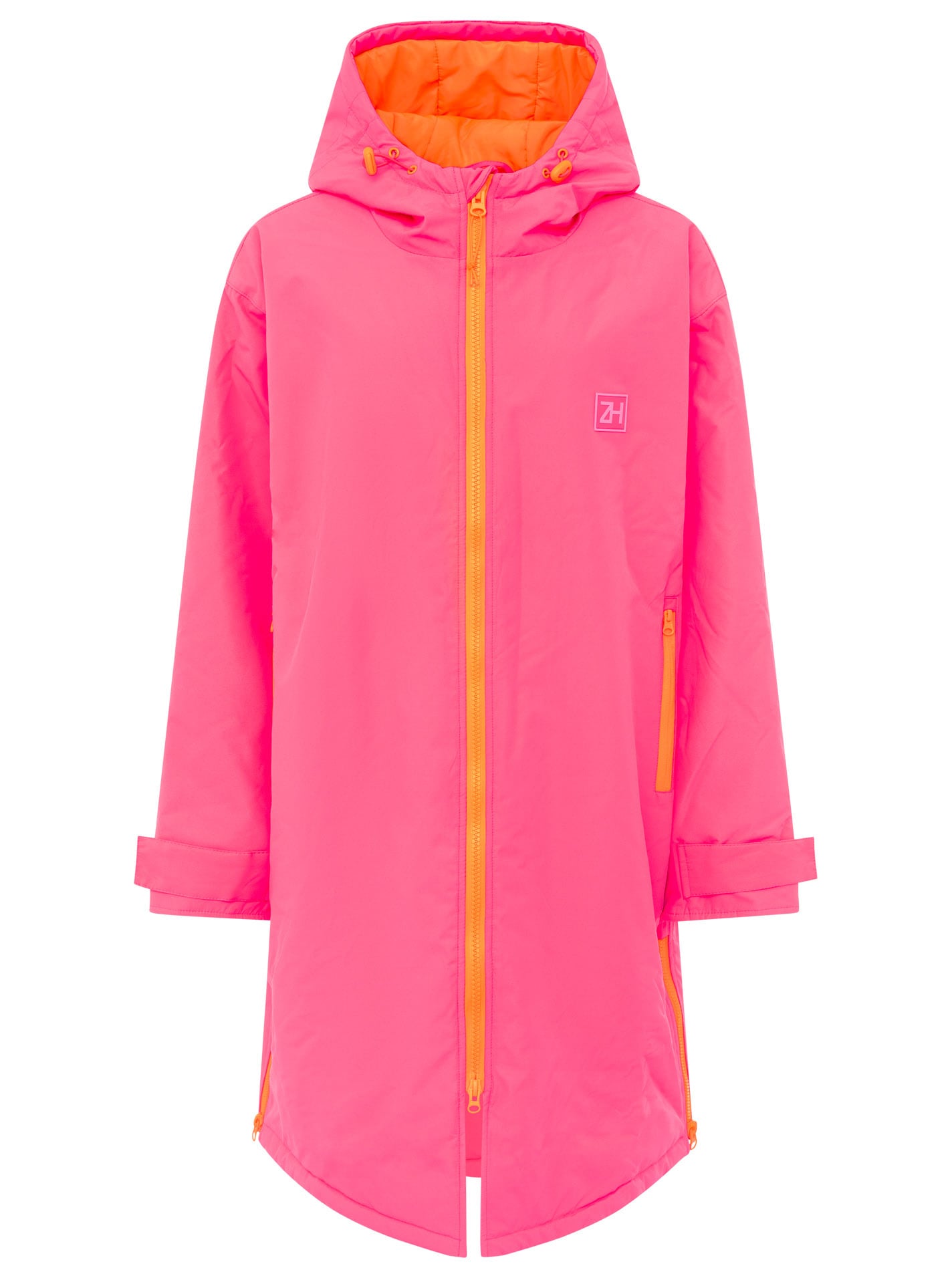 Zwillingsherz Kurzmantel »"Oversize Windjacke ZH"« Kapuze, Reissverschluss, seitliche Taschen, leicht wattiert