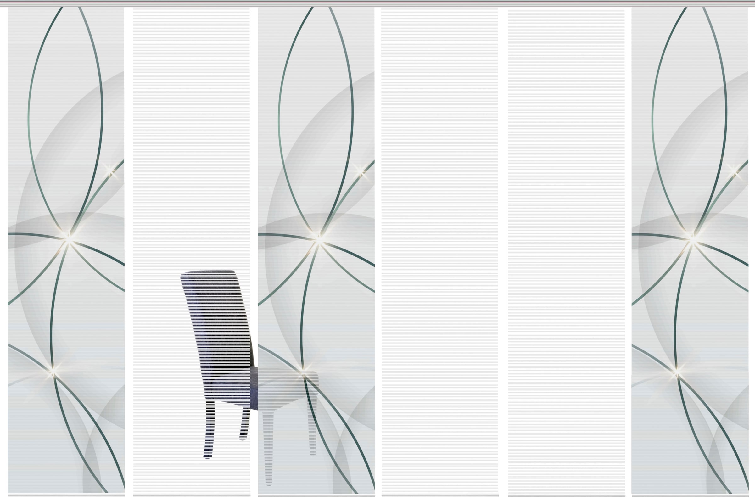 Vision S Rideau coulissant »BLINKI« Support de panneau 1 cuis tlg. DIGITALDRUCK