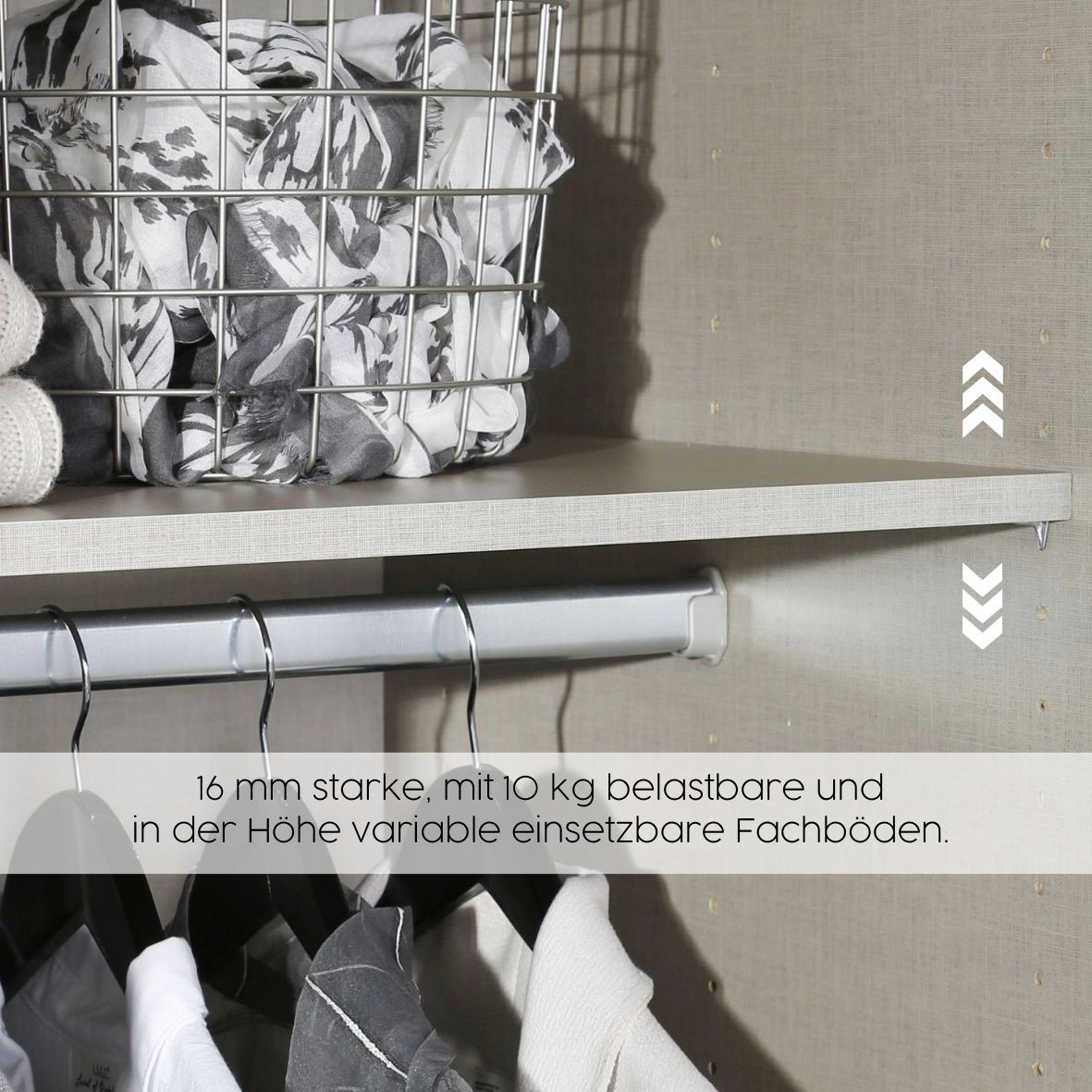 GOODproduct Drehtürenschrank »Kleiderschrank Schrank Garderobe AGORDO mit Dekor- oder Hochglanzfront« in zwei Griff-Farben, Breite 360 cm,  mit Aussenschubkästen, Serie in 7 Breiten und 2 Höhen MADE IN GERMANY